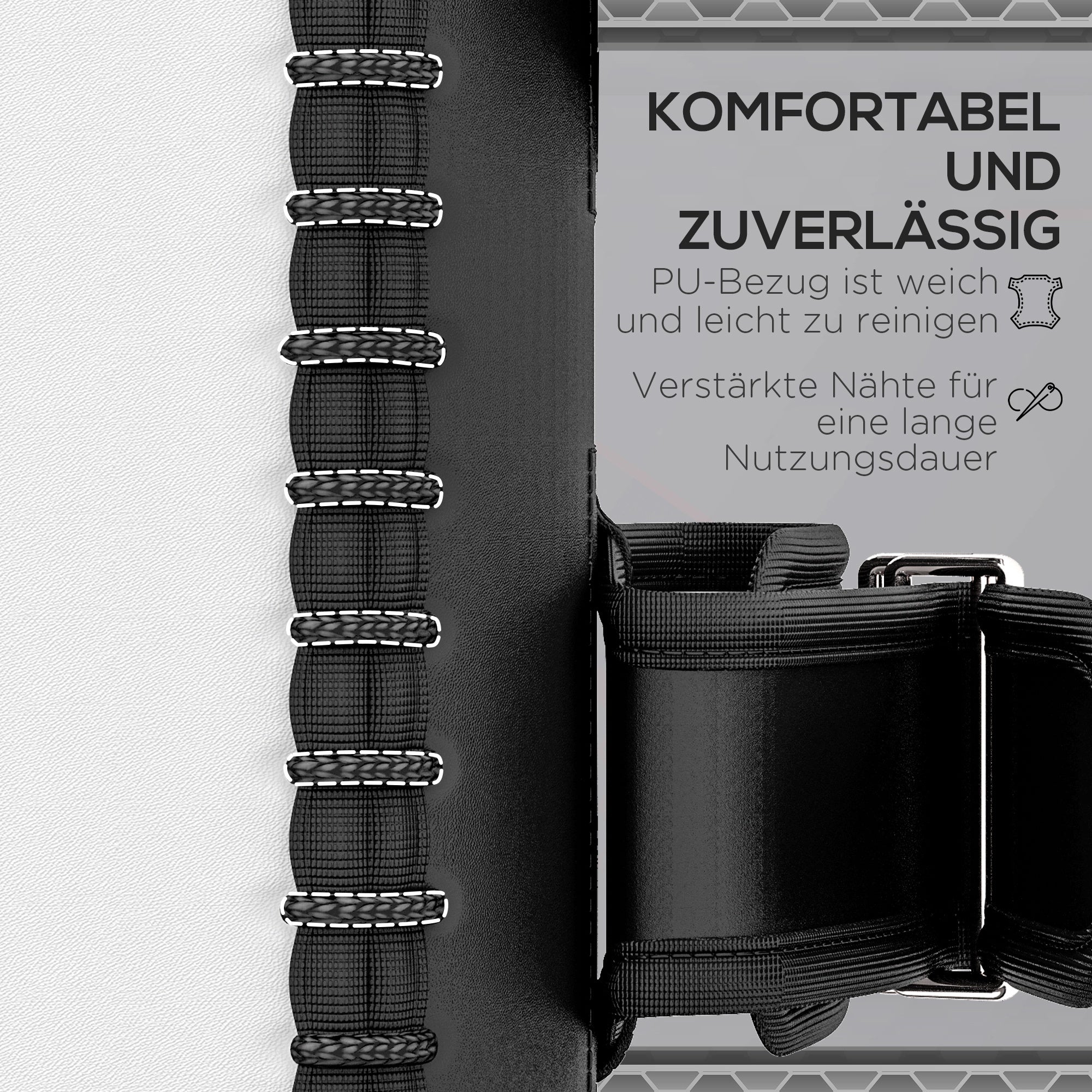 SPORTNOW Kickpolster fürMuay Thai, Kickboxen, Kunstlederbezug, 0,4 kg, 38x20x18 cm, Schwarz/Rot/Weiß