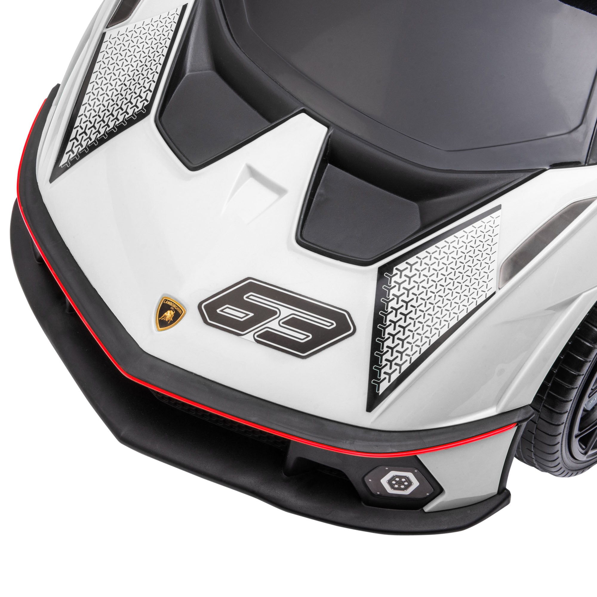 AIYAPLAY Rutscher Lamborghini-lizenziert, Rutscherauto mit Soundeffekten, Kippschutz, 67 cm x 28 x 38 cm
