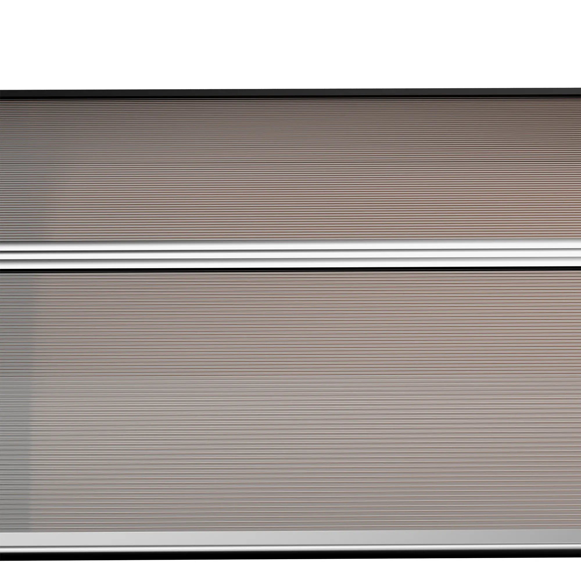 Outsunny Pultvordach 103 × 96,5 × 27 cm mit UV-Schutz, Braun