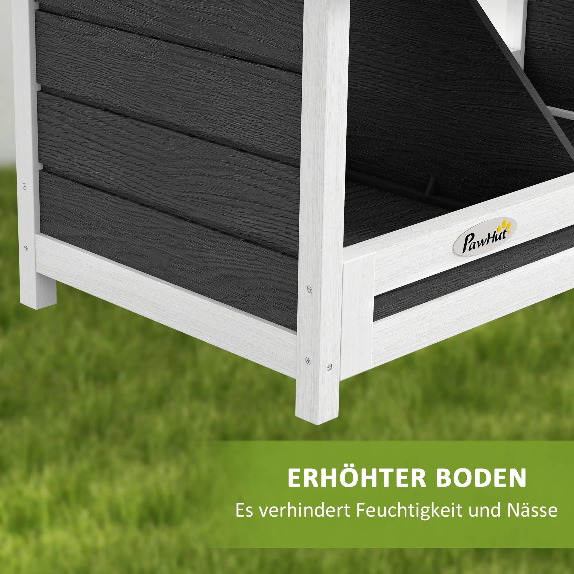PawHut Hühnerstall Legenest 2 Fächer wetterfest Tannenholz