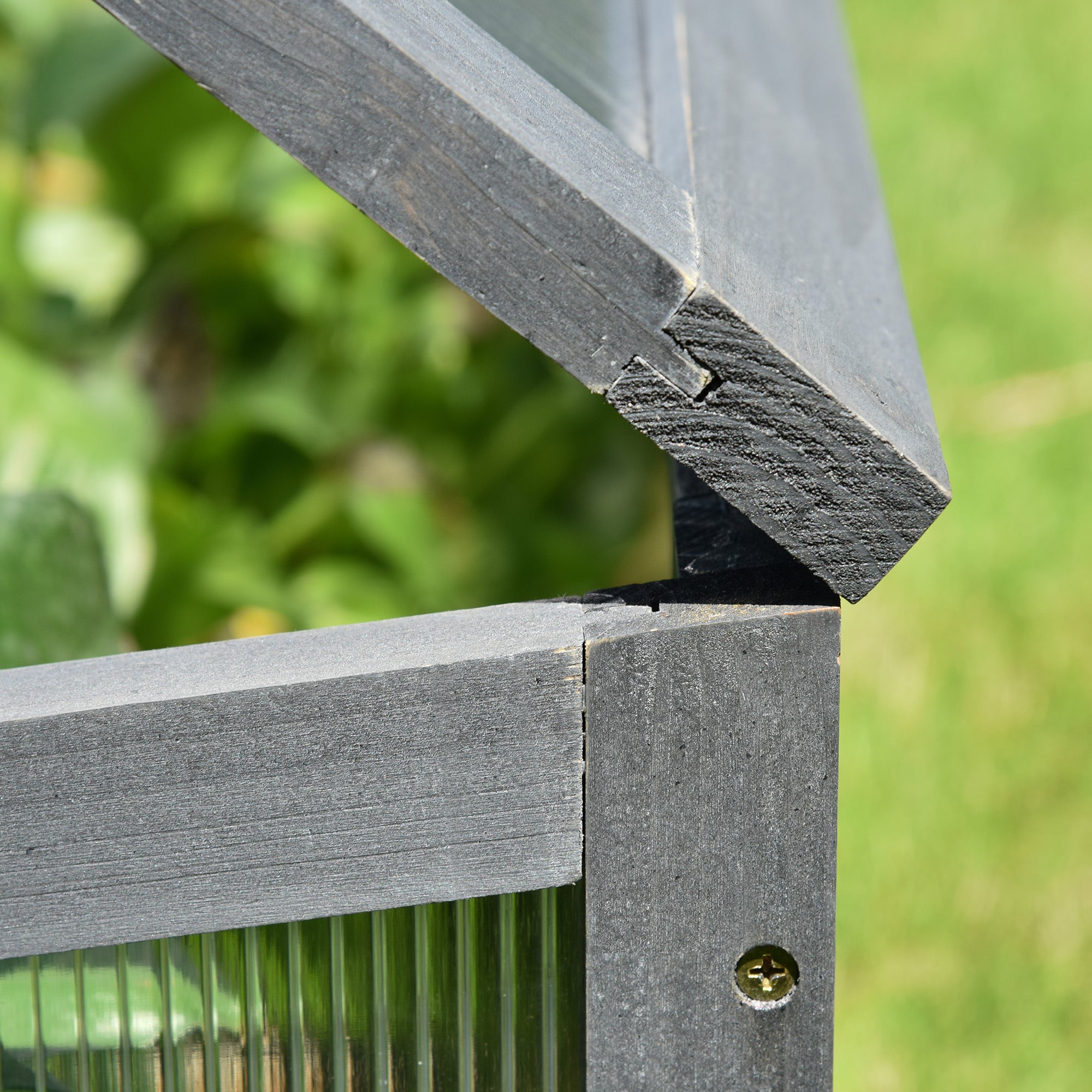 Outsunny Mini-Gewächshaus, Kleines Gewächshaus für den Garten, mit PC-Platten, Gute Lichtdurchlässigkeit, 100L x 65B x 40H cm