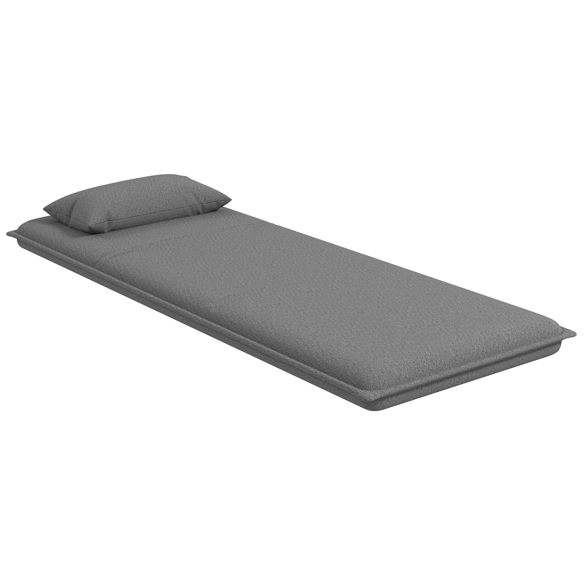 HOMCOM Bodensessel, 3-in-1-Design, Verstellbarer Bodenstuhl, Chaiselongue für Wohnzimmer, Schlafzimmer, Gästezimmer, Büro, Grau