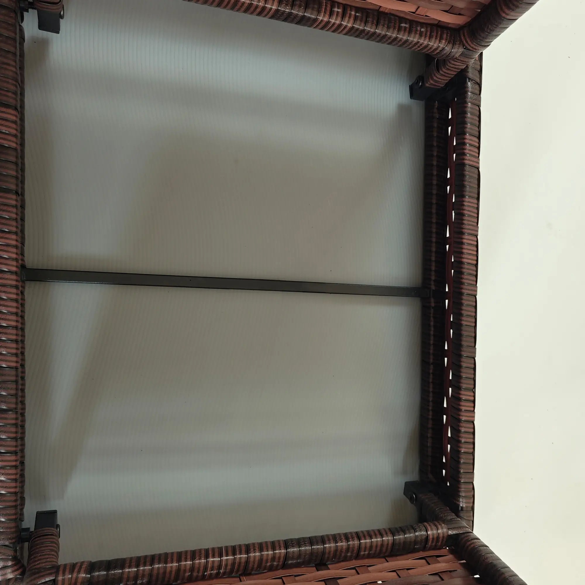Wetterfester Rattan-Klapptisch 60x41?cm, Braun