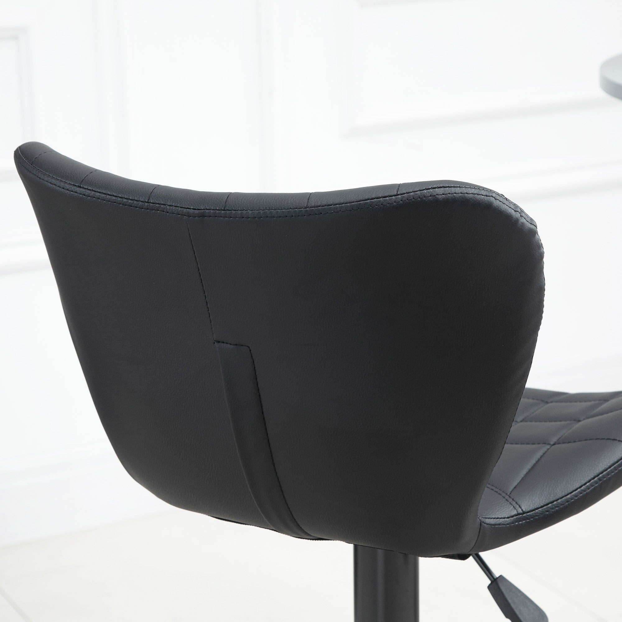 HOMCOM 2-er-Set Barhocker Retrodesign 47 cm x 51,5 cm x 89-109 cm Schwarz