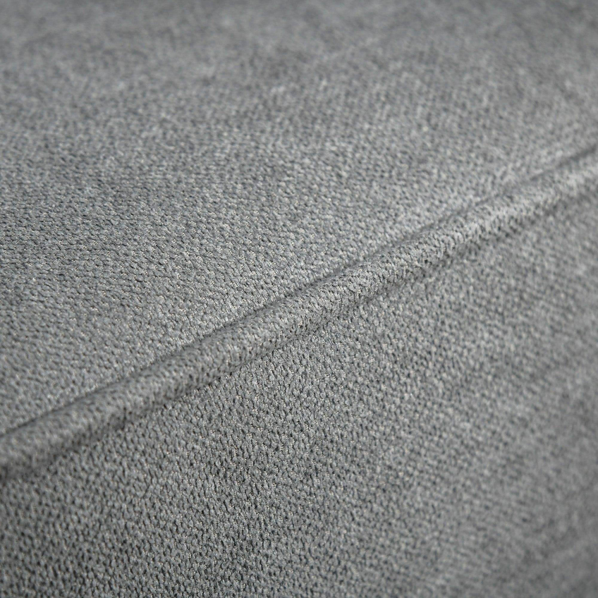 HOMCOM Schlafsofa 3-Sitzer Schlafcouch Stoffsofa Sofa mit Schlaffunktion Bettsofa mit verstellbarem Winkel Vintage Eukalyptusholz Baumwolle Grau