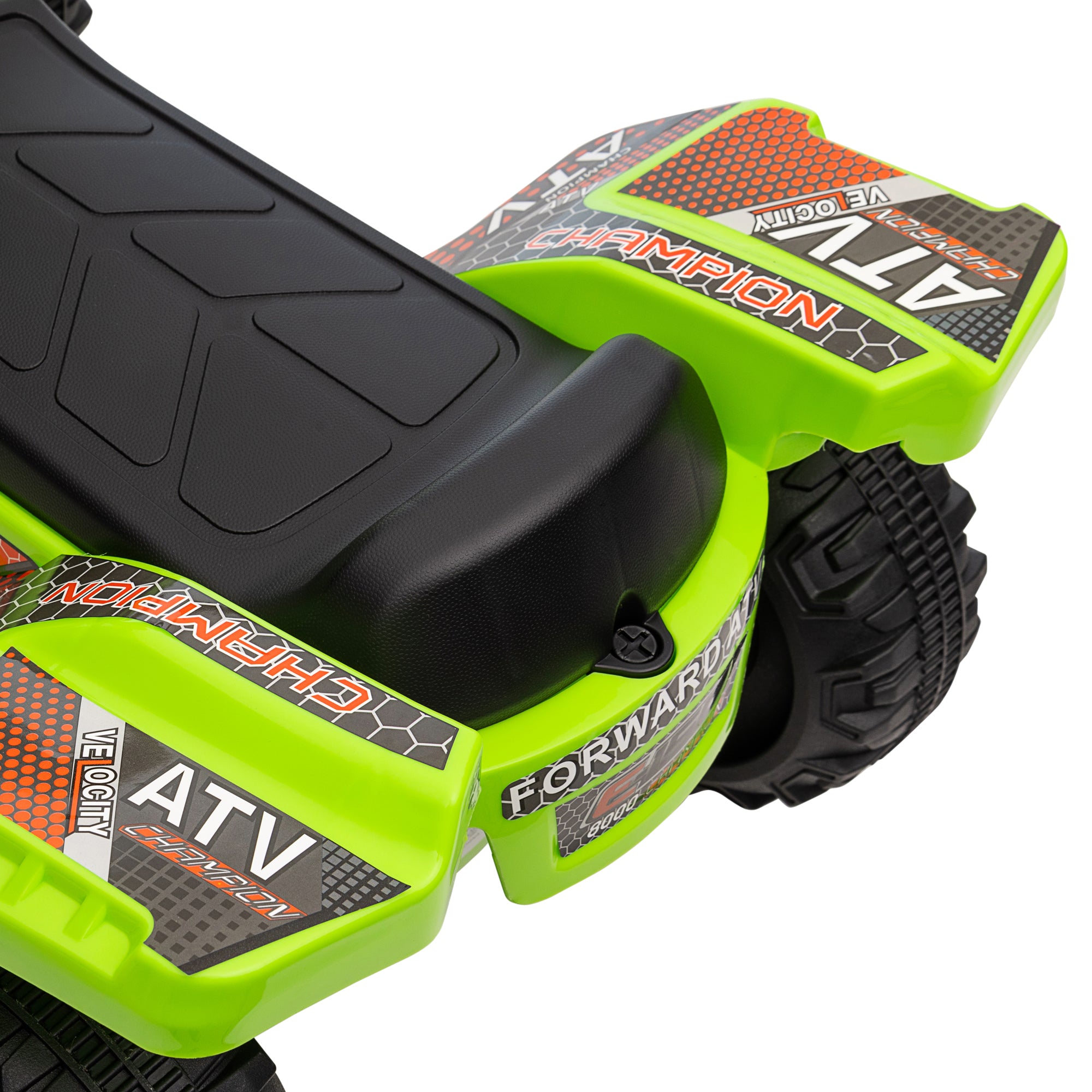 HOMCOM Kinder Quad Elektro 6V Kinderquad mit Vorwärtsfunktion, Musik, Elektro-Quad für Kinder 1,5-3 Jahre Grün