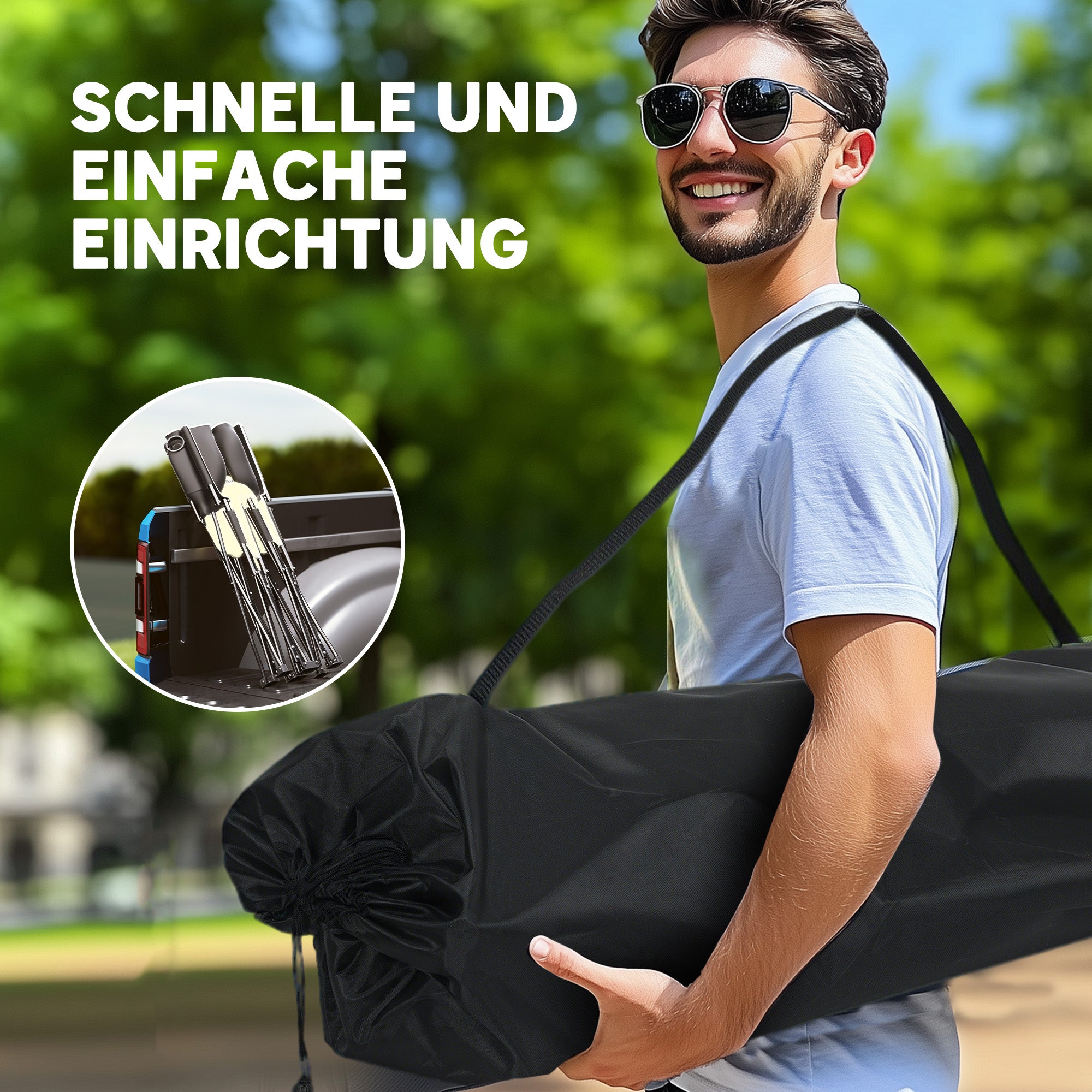 Outsunny Faltstuhl faltbar 2 Sitzer Campingstuhl mit Getränkehalter Tragetasche bis 250kg belastbar Khaki