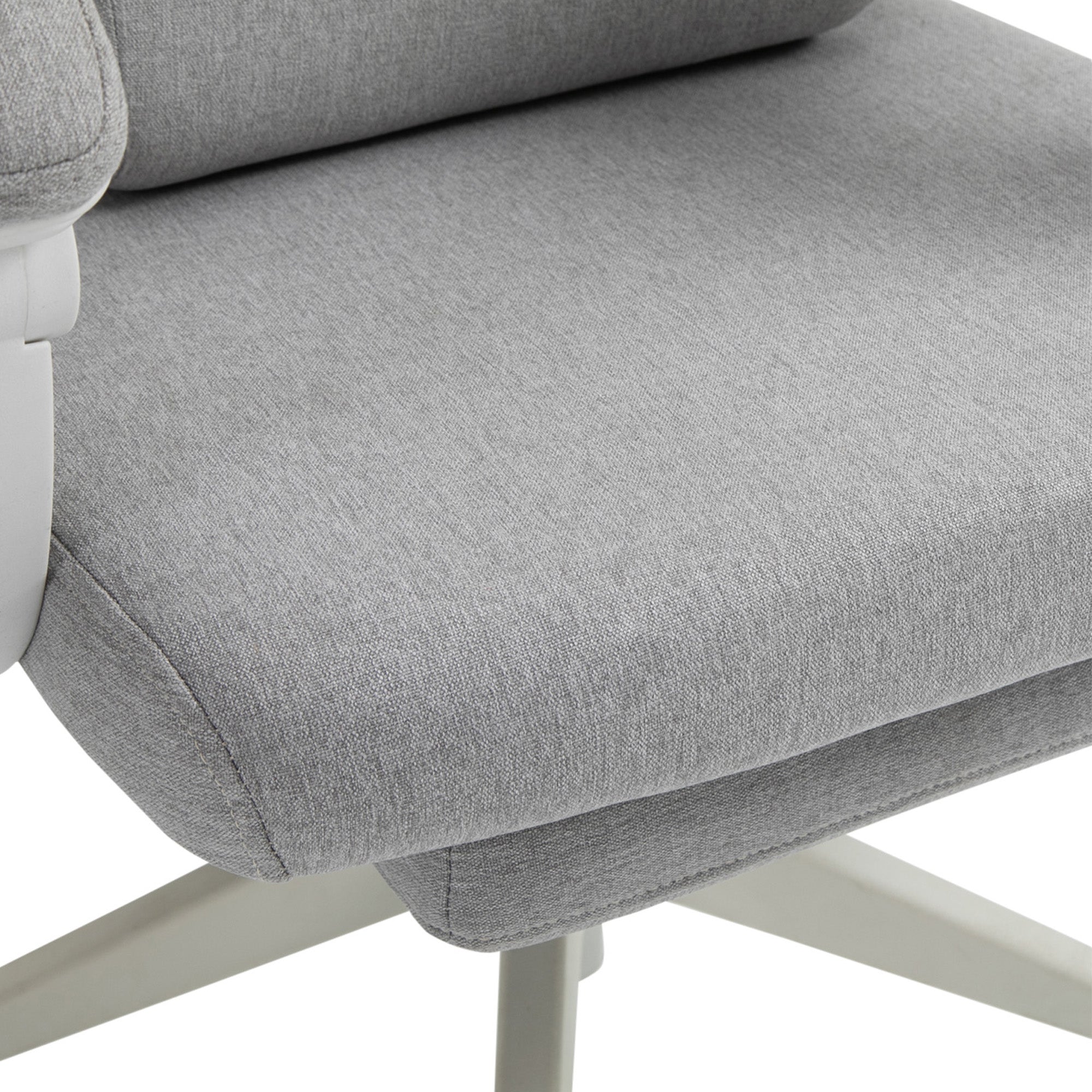 Vinsetto Bürostuhl, Ergonomischer Schreibtischstuhl mit Kopfkissen, Lendenkissen, höhenverstellbar Gamingstuhl mit Fußstütze, hoher Rückenlehne, Grau 62 x 68 x 117-127 cm