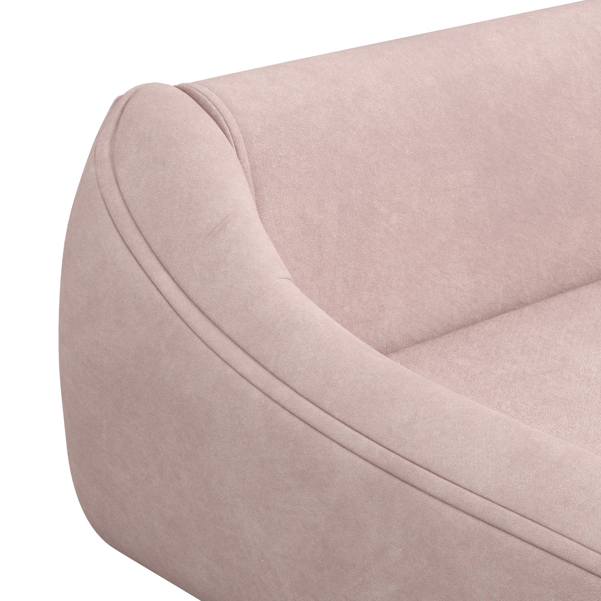 PawHut Haustiersofa Hundesofa, Skandidesign, abnehmbares Polster, Samtoptik, 102 cm x 58,5 cm x 42,5 cm, Rosa + Natur