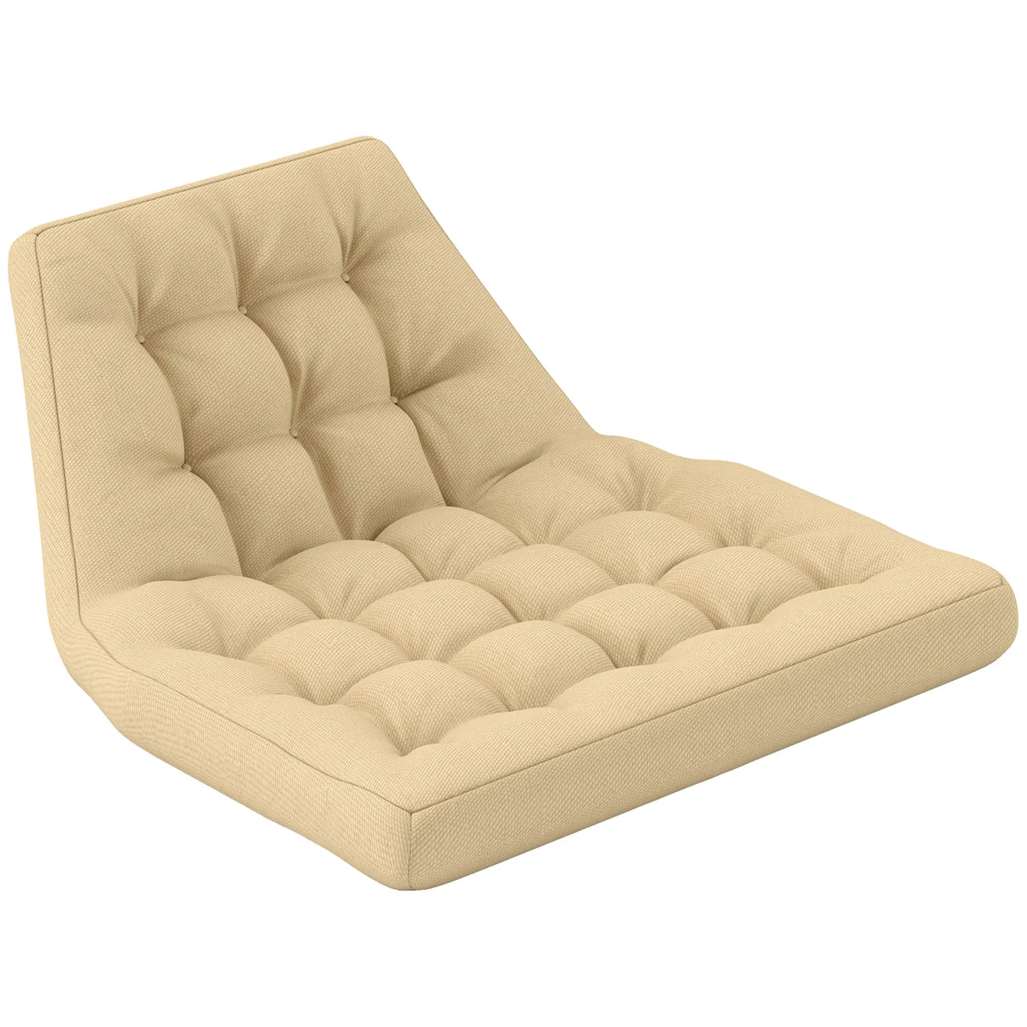 Outsunny Sitzkissen, Außensitzkissen für Hängekorb und Schaukelstühle, Outdoor-Polsterkissen, Beige