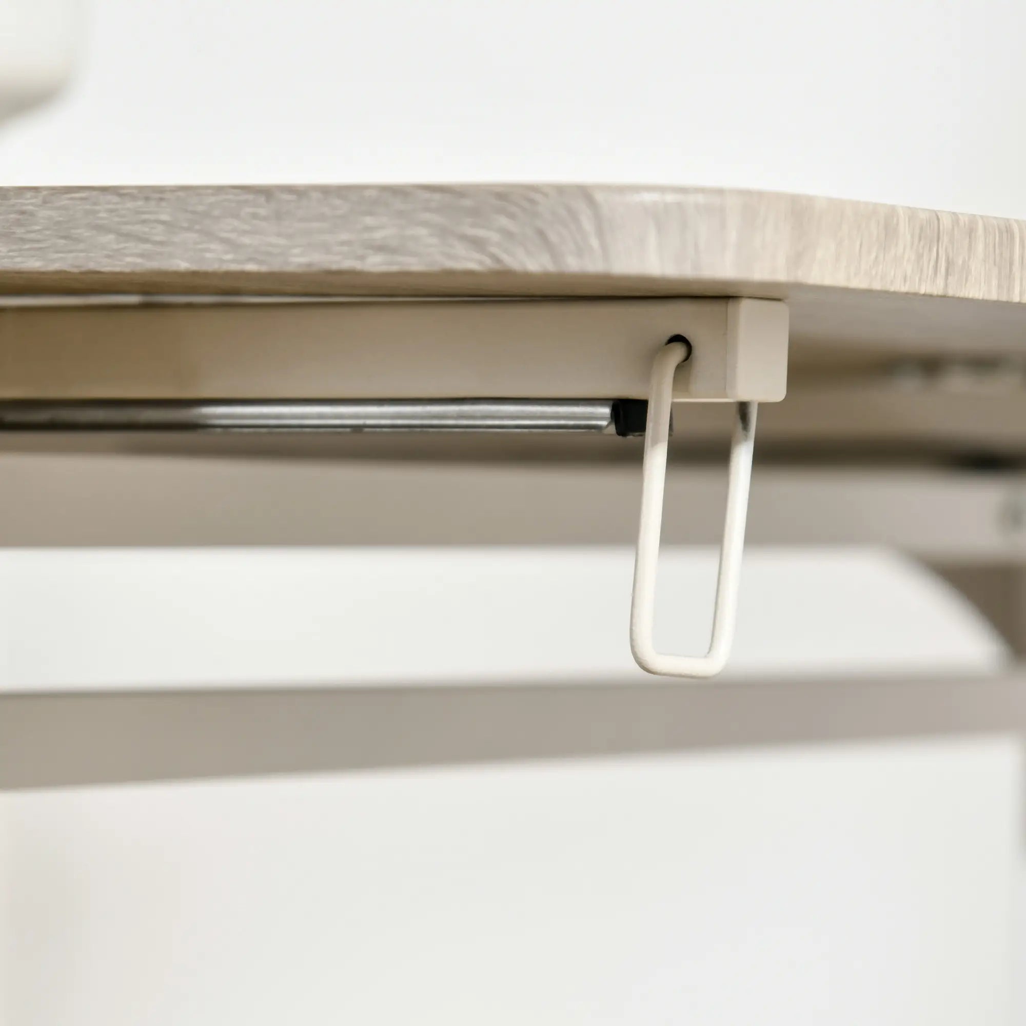 HOMCOM Essgruppe Klapptisch 2 Stühle platzsparend natur weiß