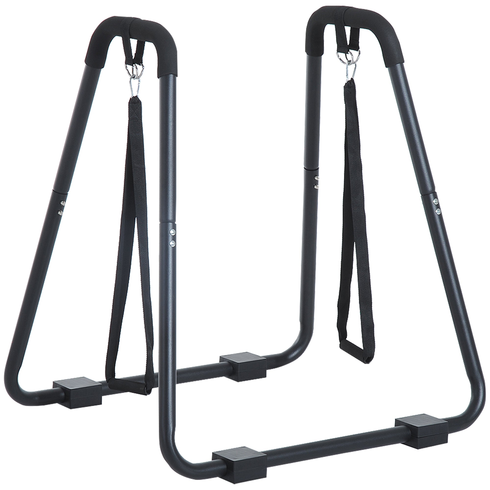 HOMCOM Dip Barren Dipstation bis 120 kg belastbar Fitnessgeräte für Zuhause Parallettes Calisthenics Equipment für Krafttraining