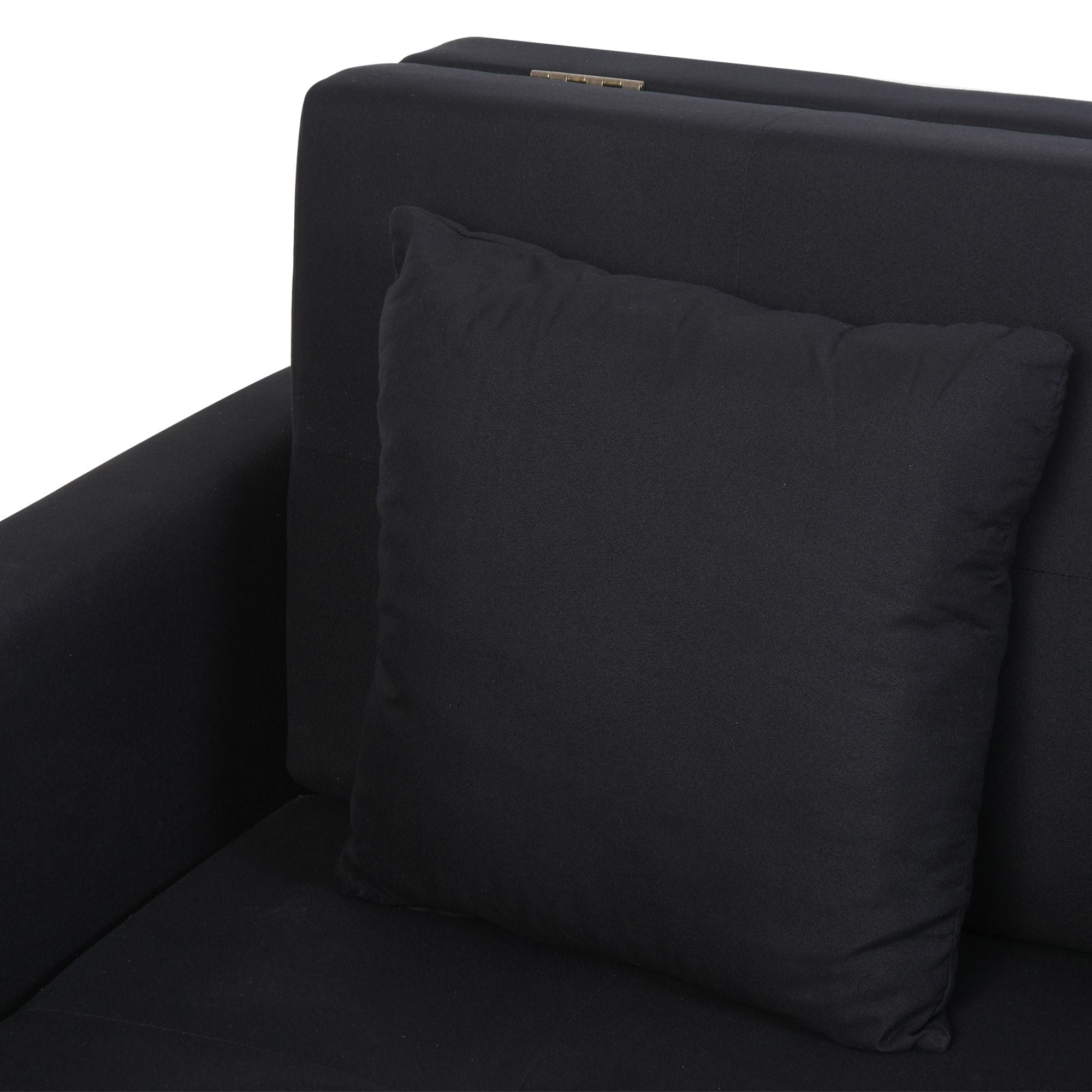 HOMCOM Schlafsofa, 2er-Sofa, mit verstecktem Stauraum, Pollycotton, Dunkelgrau