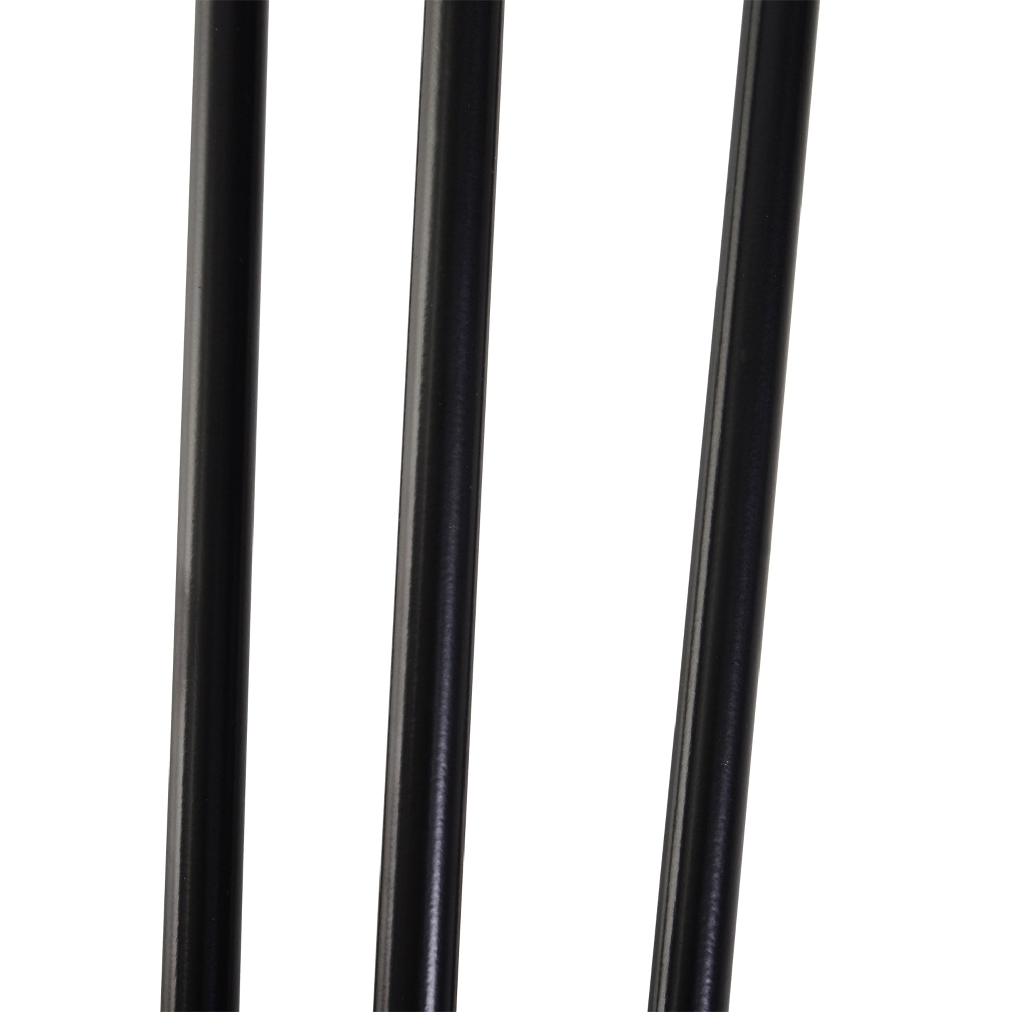 HOMCOM Tischbein-Set, 4 Stahl-Tischbeine, Gabel-Design, 40 kg belastbar, Schwarz