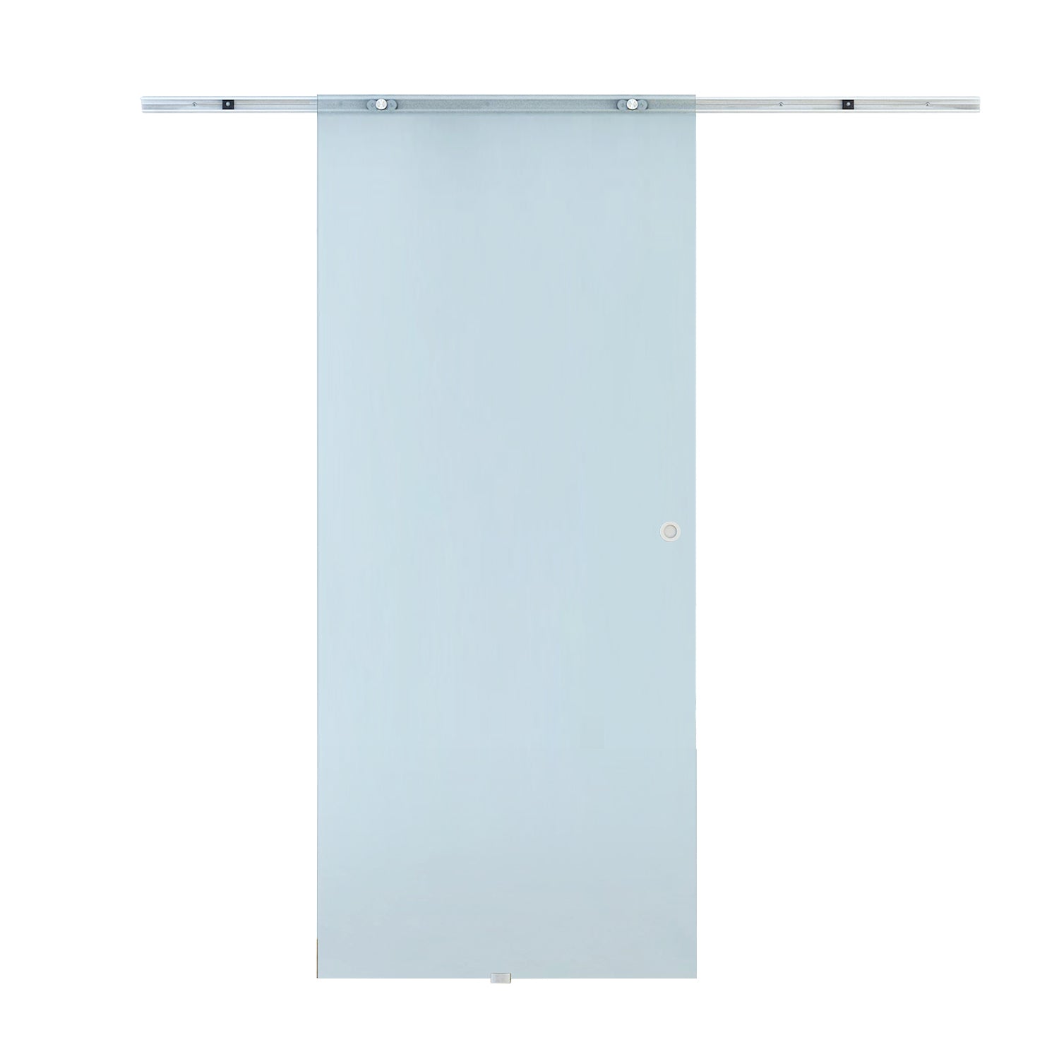 HOMCOM Glasschiebetür Schiebetür Glastür Zimmertür Mattglas 775 x 2050 mm