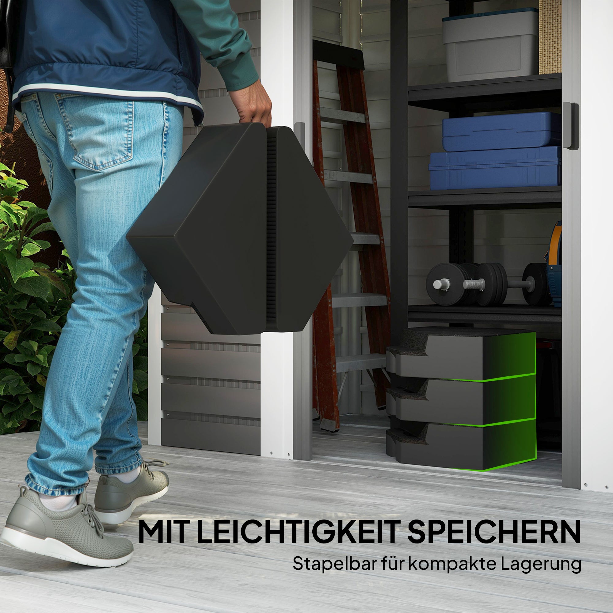Outsunny Basisgewichte für Sonnenschirmständer, mit Wasser und Sand befüllbar, Kunststoff, 80L x 80B x 13H cm, Schwarz