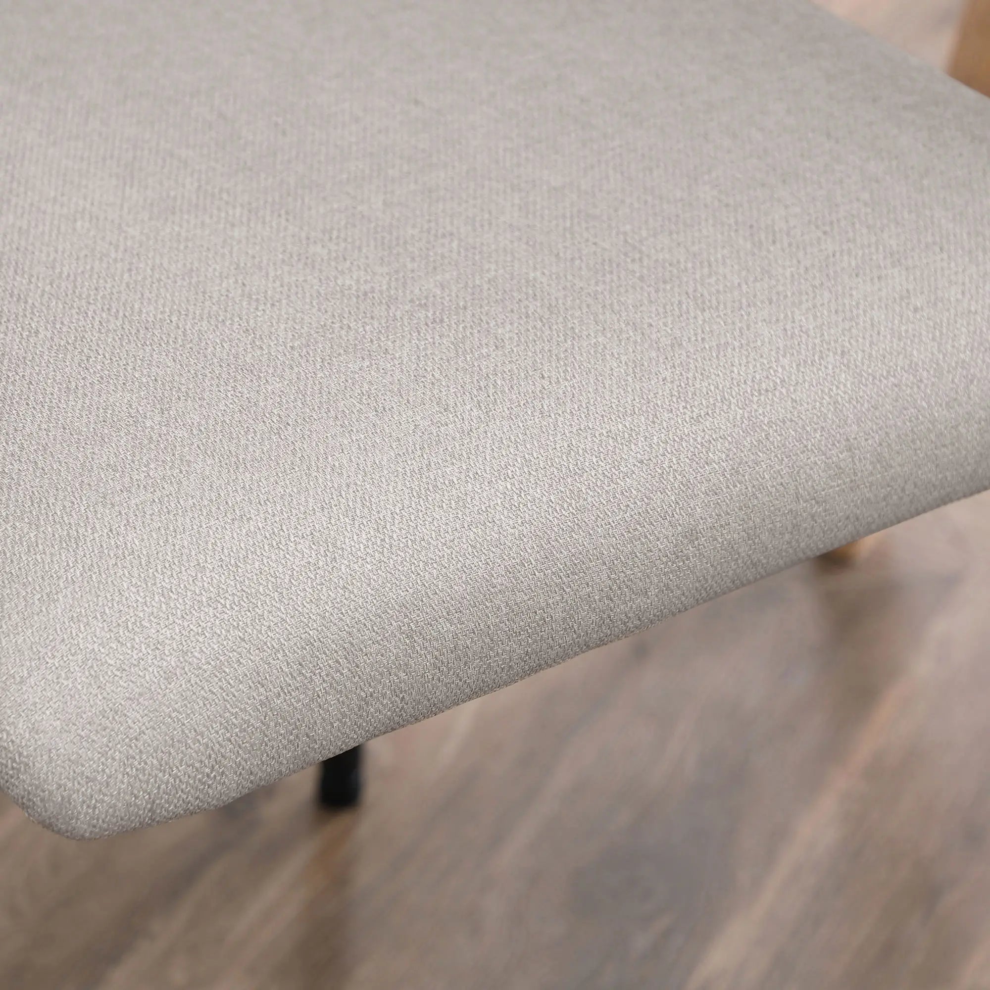 HOMCOM Esszimmerstühle, 2er-Set, bequem, Leinenoptik, Metallrahmen, bis 120 kg, Beige