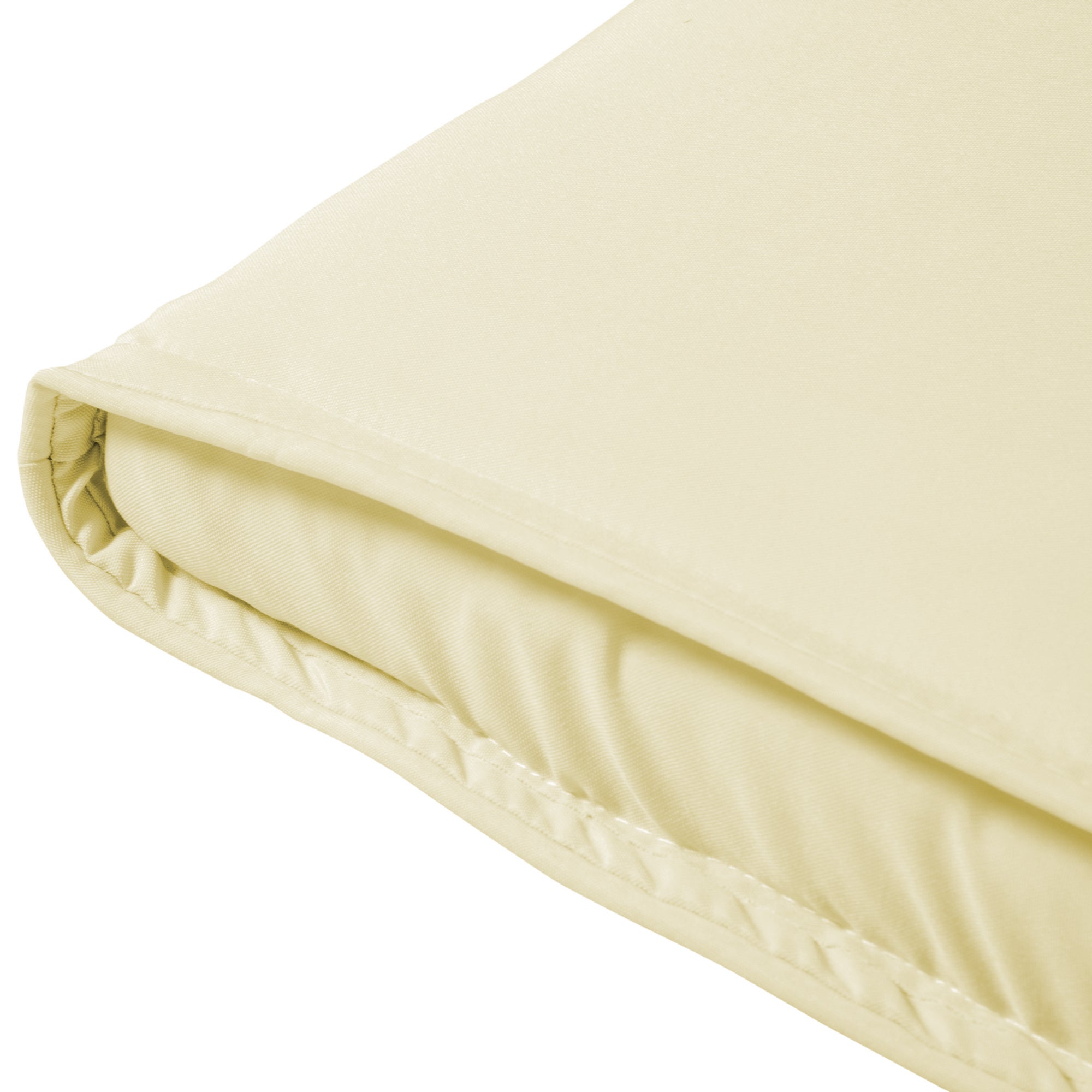 Outsunny Liegenauflage Liegenpolster Gartenliege mit Kopfkissen abnehmbar Bezug Polyester + Baumwollfaser Cremeweiß 198 x 53 x 5 cm