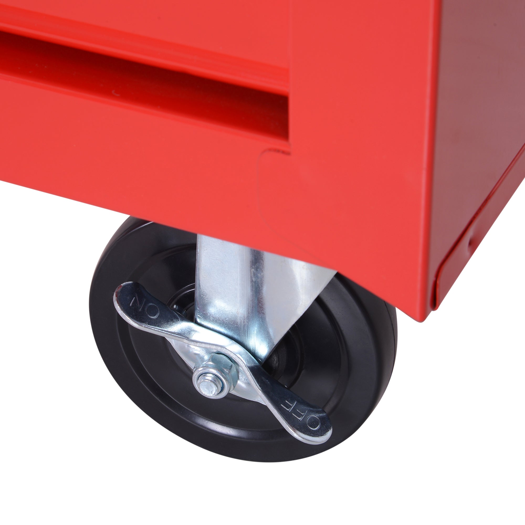 DURHAND Werkzeugwagen, 2 kleine & 5 große Schubladen, Stahl, bis 150 kg, 69 x 33 x 75 cm, Rot