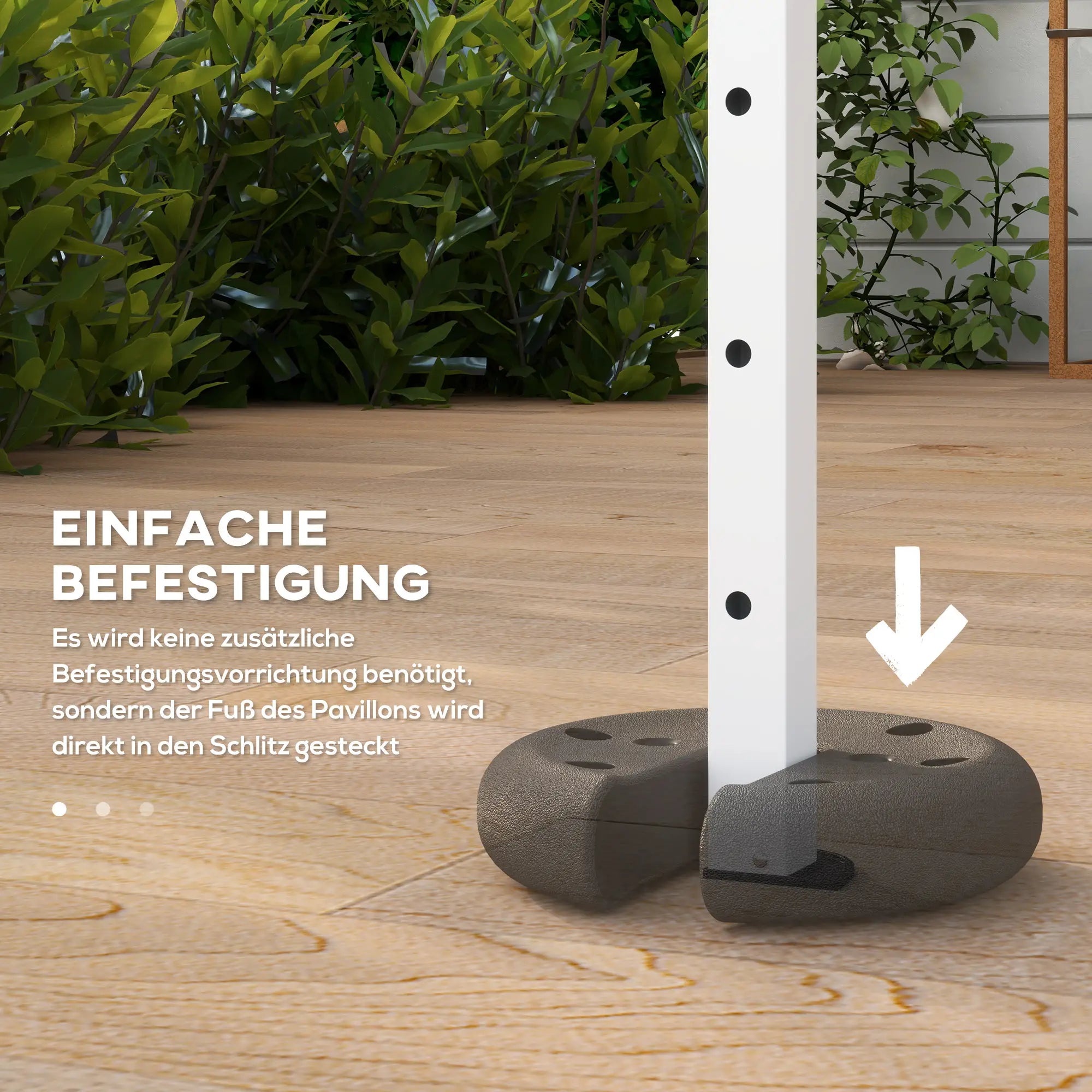 Outsunny Pavillon Gewichte 4er Set 2,2?kg