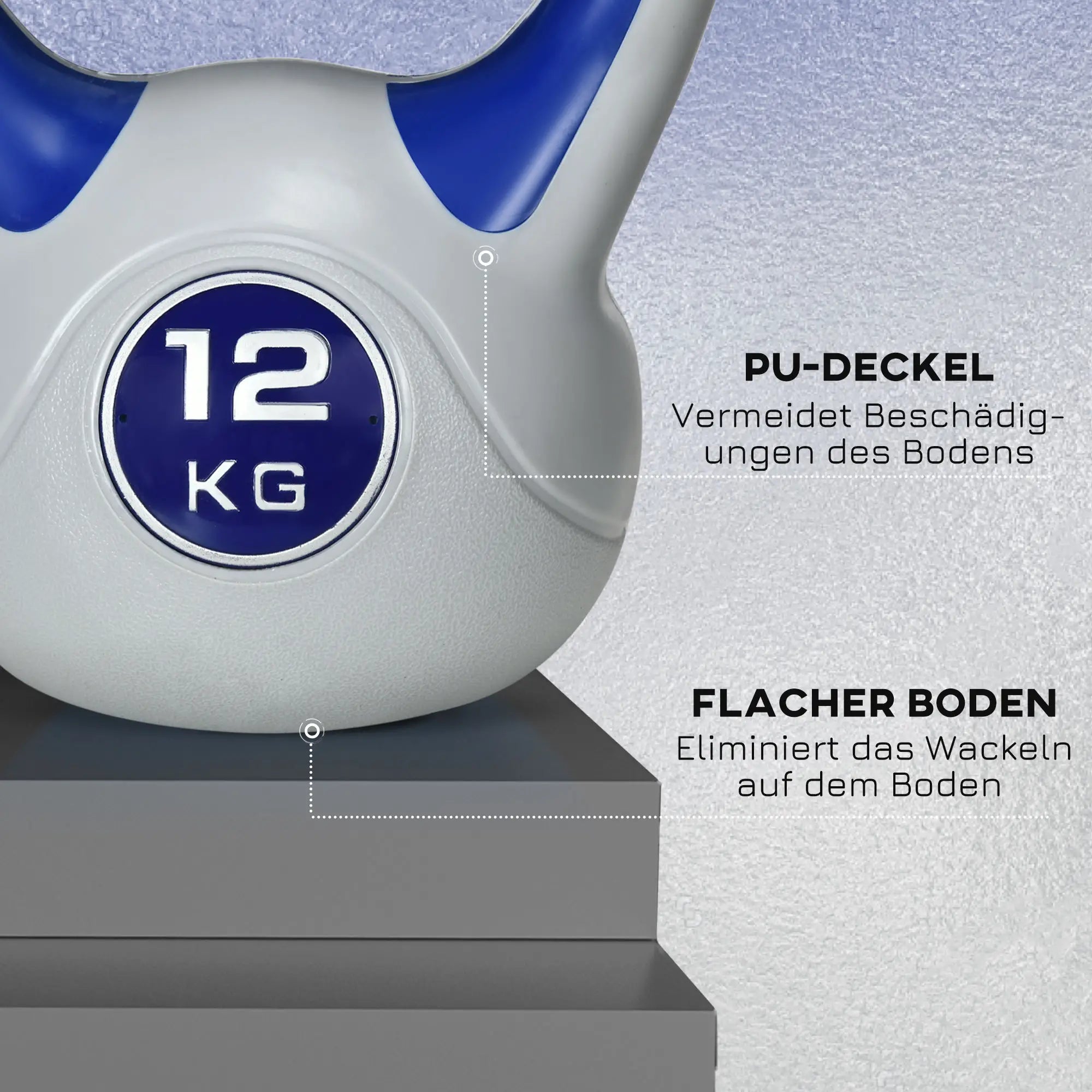 SPORTNOW Kugelhantel Kettlebell effektives Training bodenschonend
