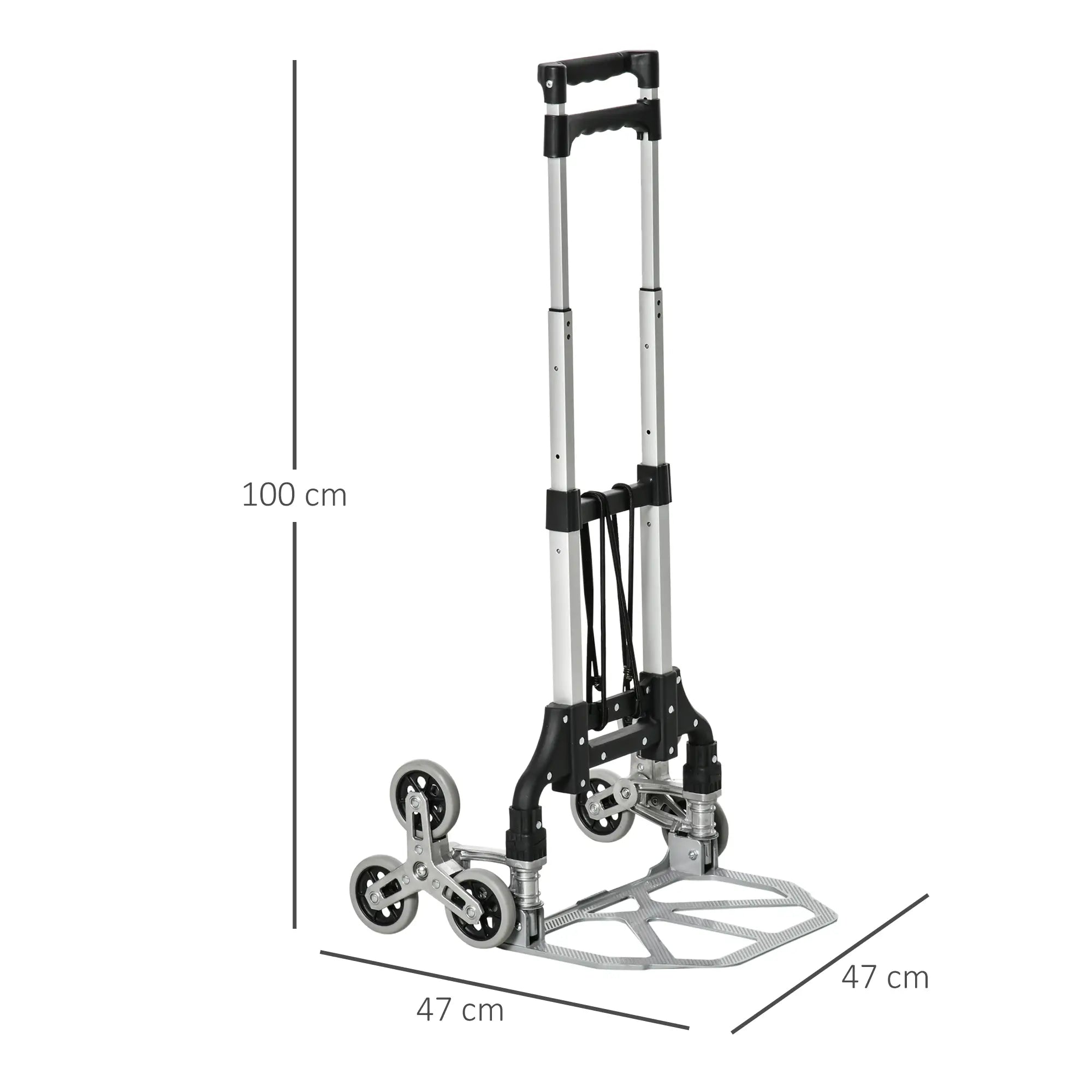 Durhand Treppensteiger Sackkarre 6 Räder faltbar Aluminium
