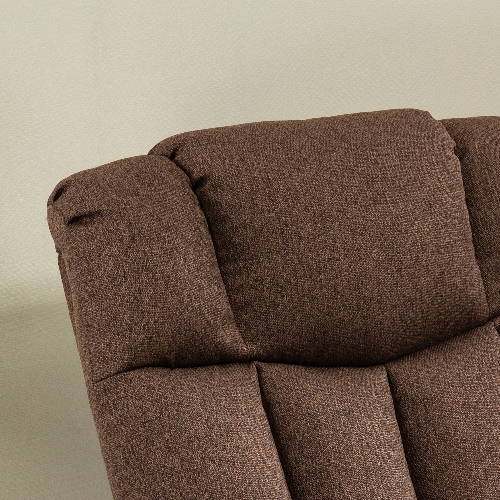 HOMCOM Aufstehsessel mit Liegefunktion und Fernbedienung 92 x 95 x 107 cm, Braun