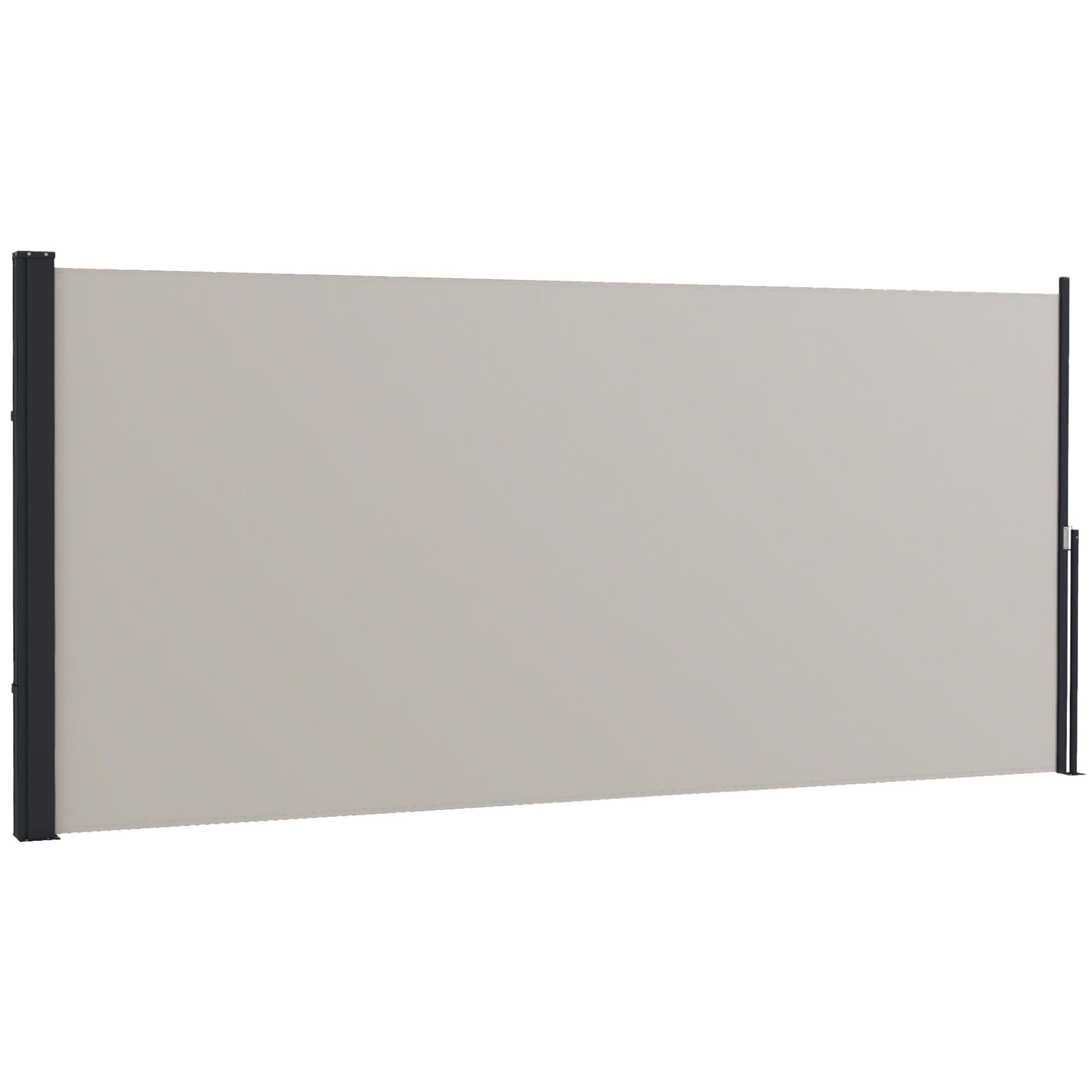 Outsunny Seitenmarkise 300×140 cm Hellgrau