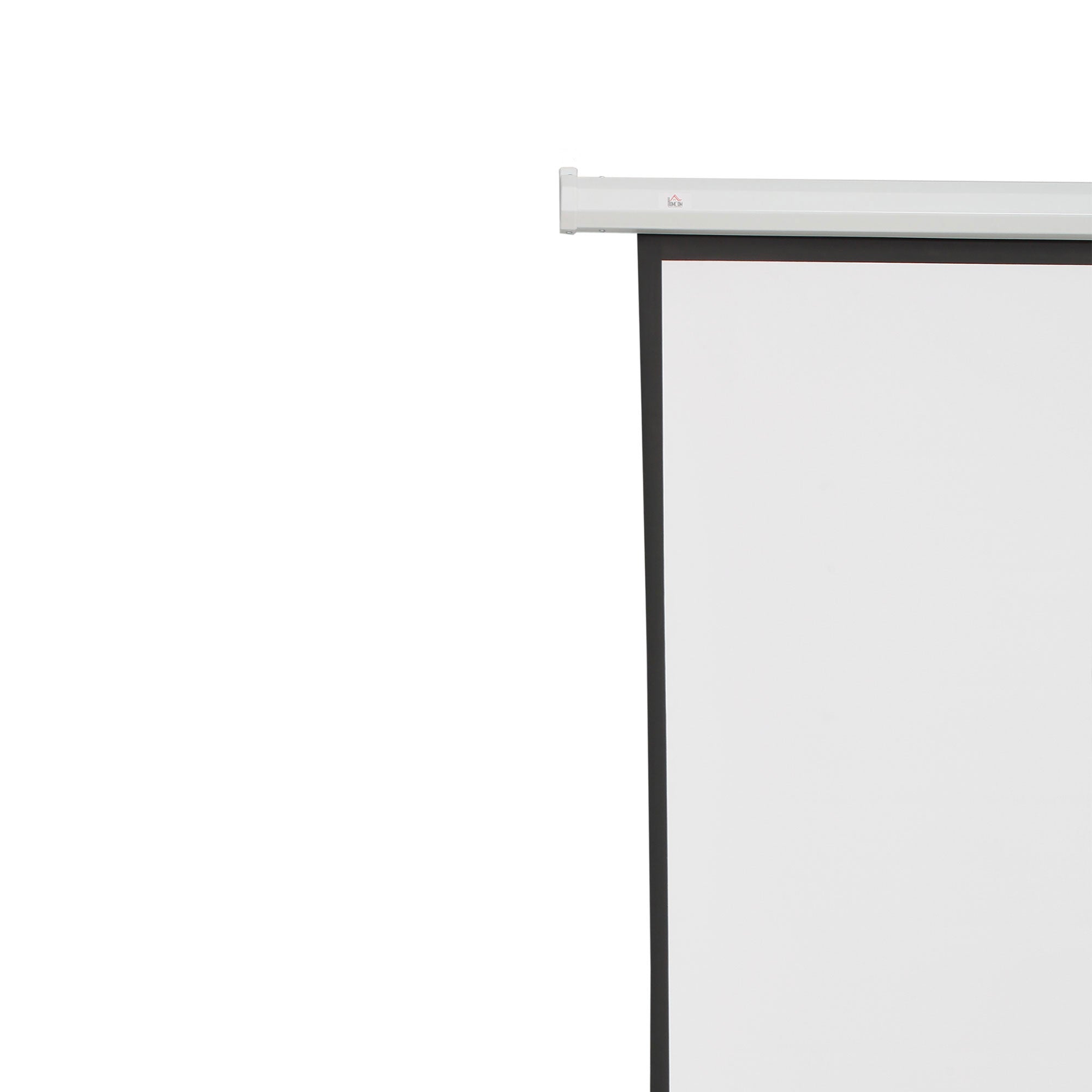 HOMCOM Beamer-Leinwand, Projektionsleinwand, 100 Zoll, 4:3, 203x152 cm, Weiß
