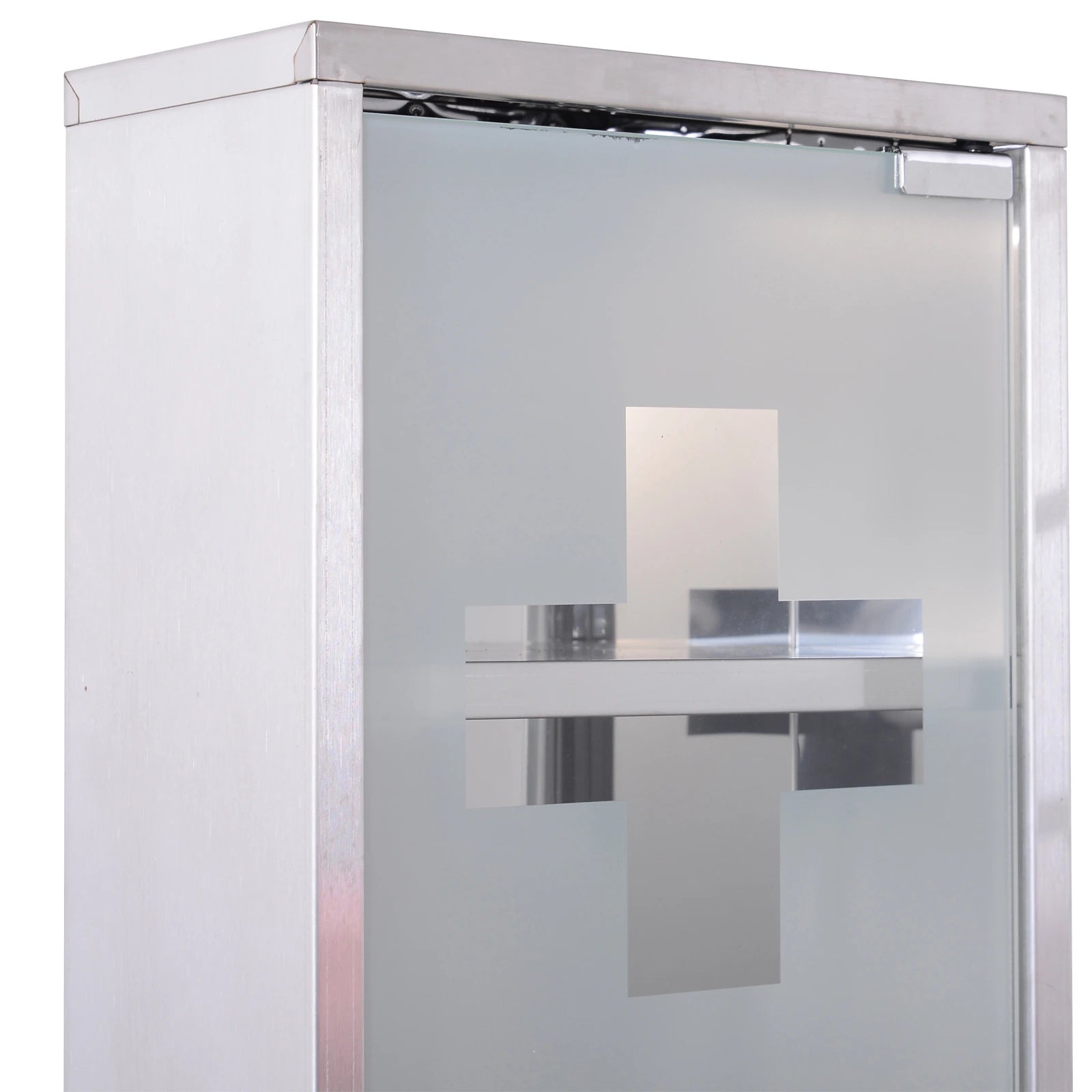HOMCOM Medicine Cabinet – Medicine Cabinet with 3 Compartments, Stainless Steel