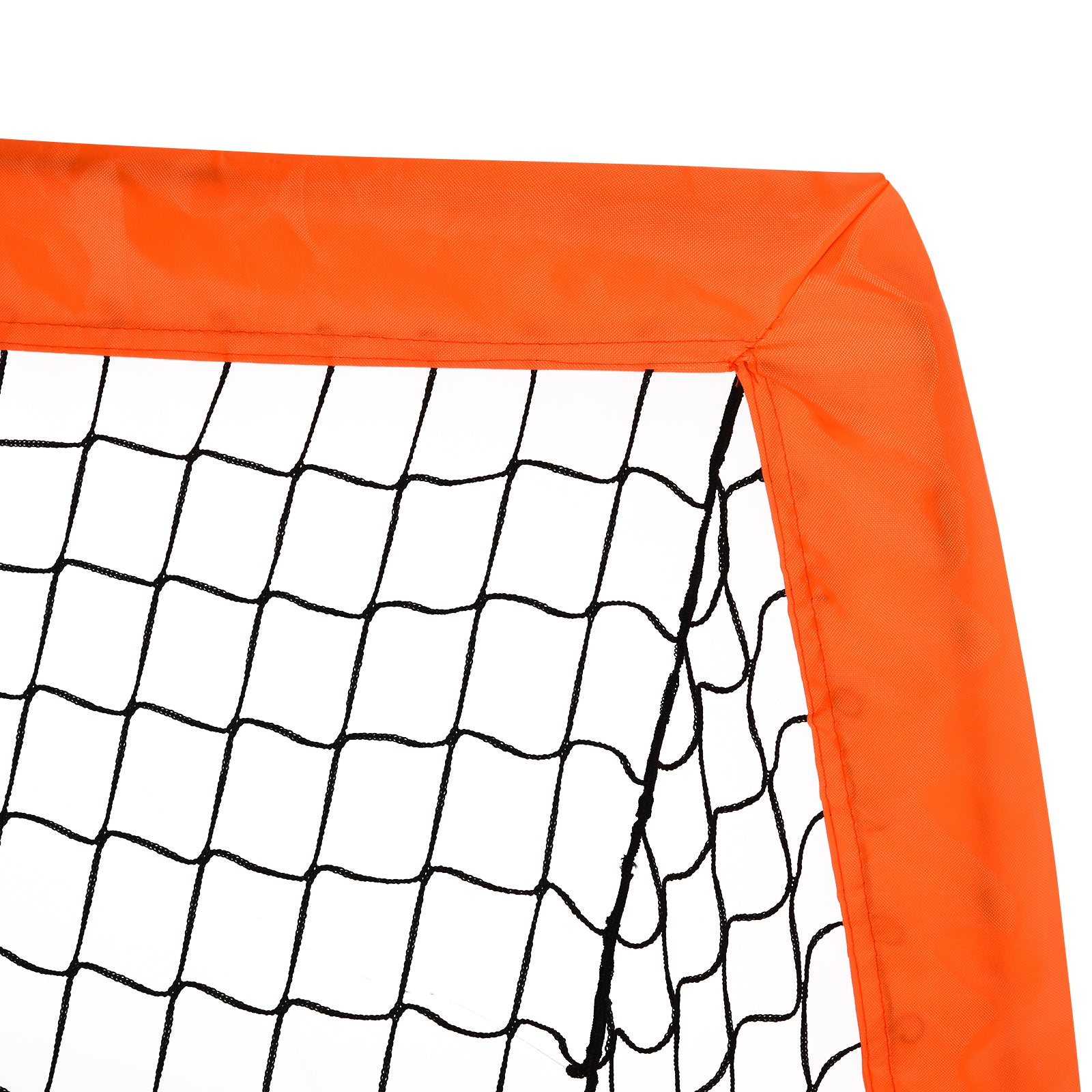 HOMCOM Fußballtor Set, leicht, einfache Montage, Tragetasche, Stahlrohre, 183x90x90 cm, Orange