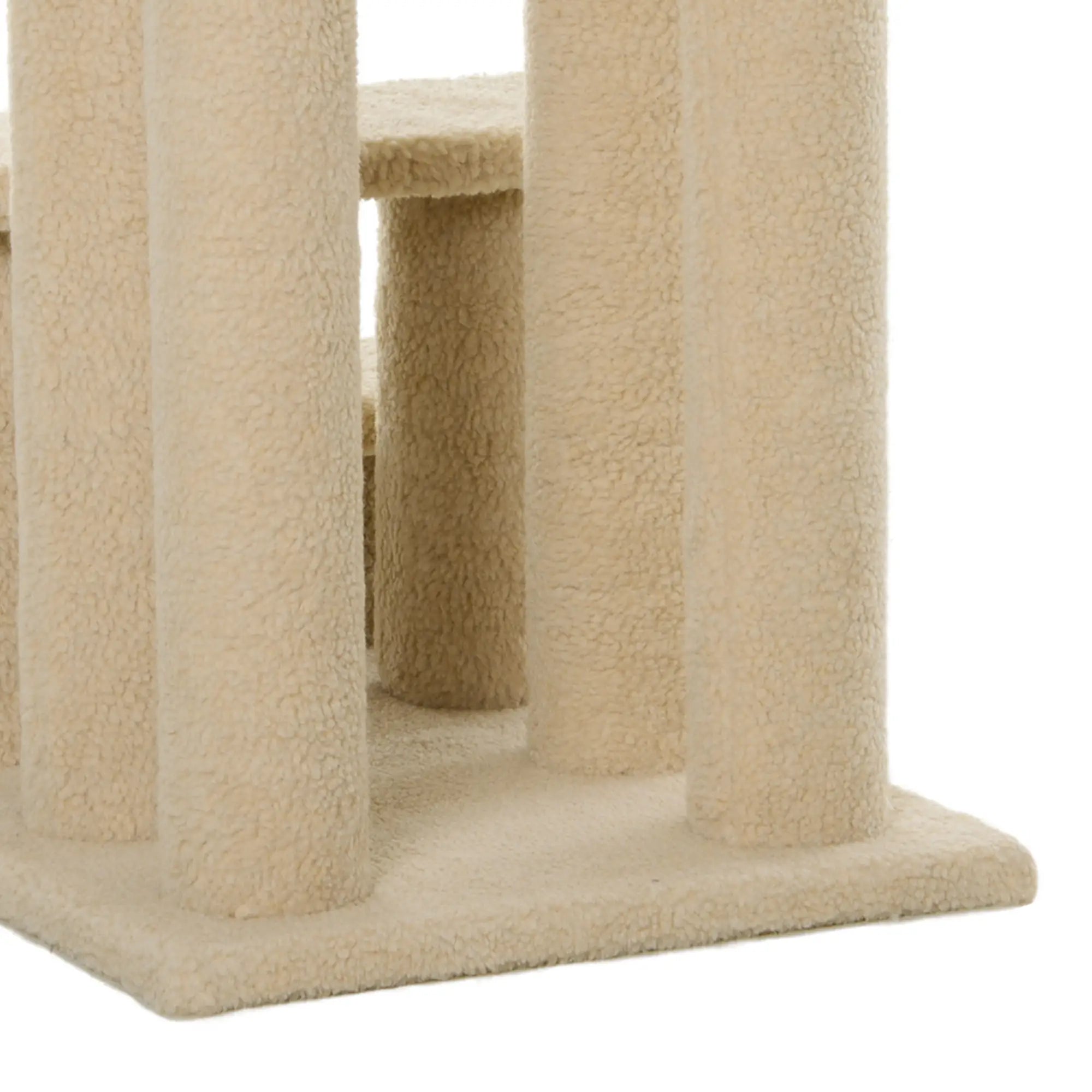 Escalier pour animaux de compagnie PawHut pour chiens et chats, 4 marches en peluche