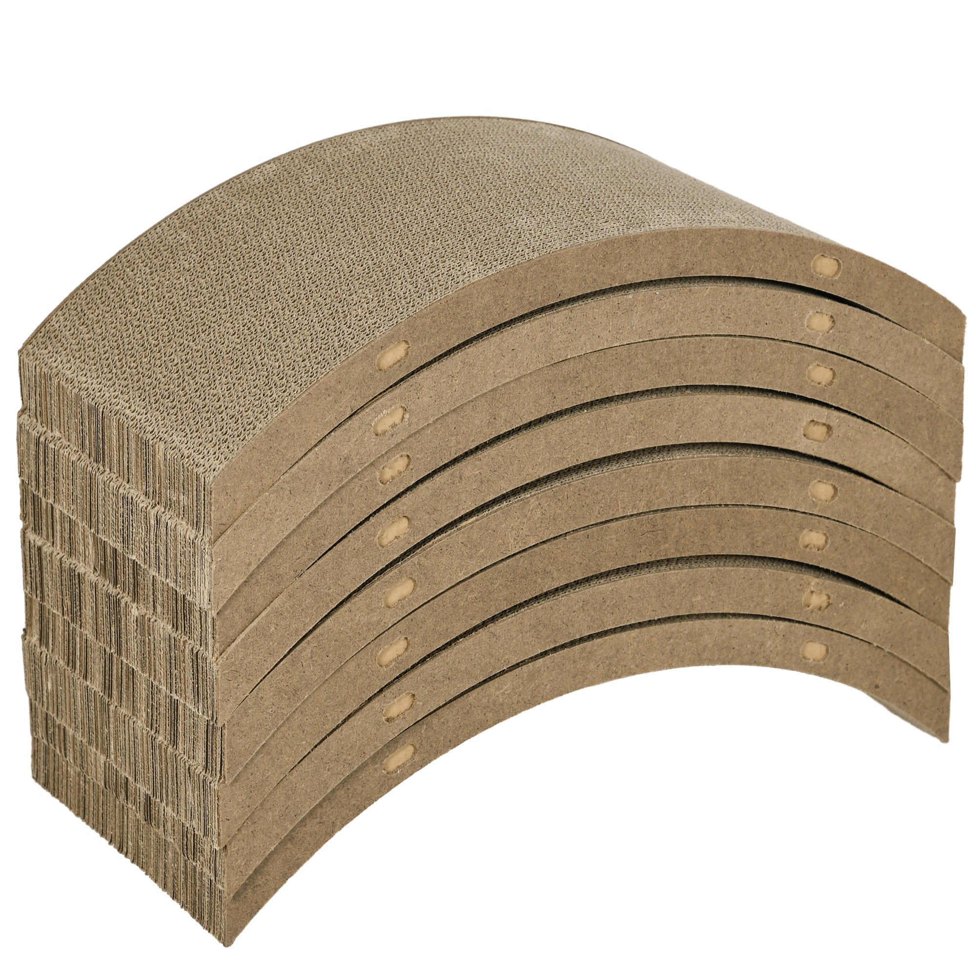 PawHut Kratzbrett-Set für Katzenlaufrad, belastbar bis 5kg, 55x25,5x3cm, Braun
