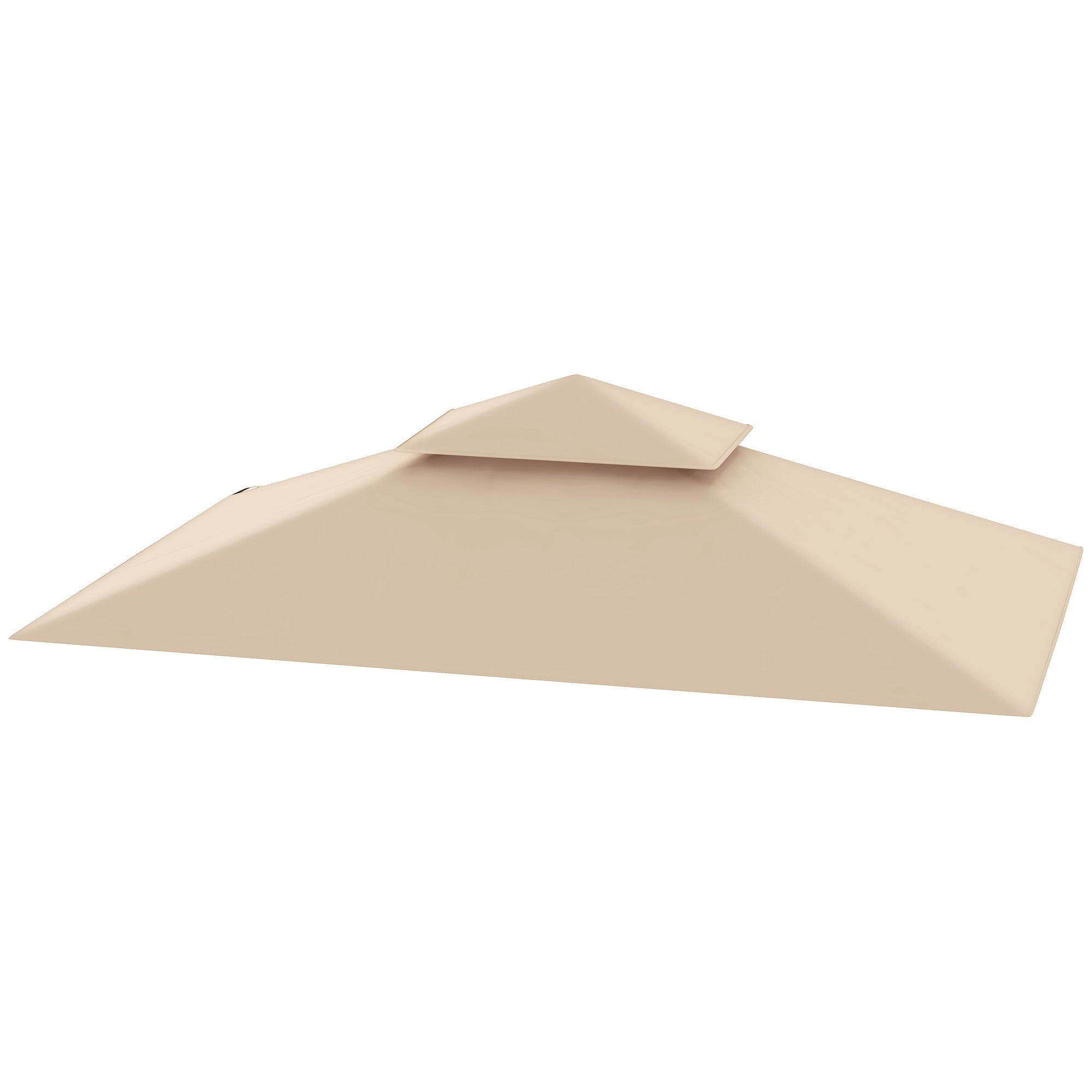 Outsunny Ersatzdach 1,5x2,4 m Beige für Grillpavillon