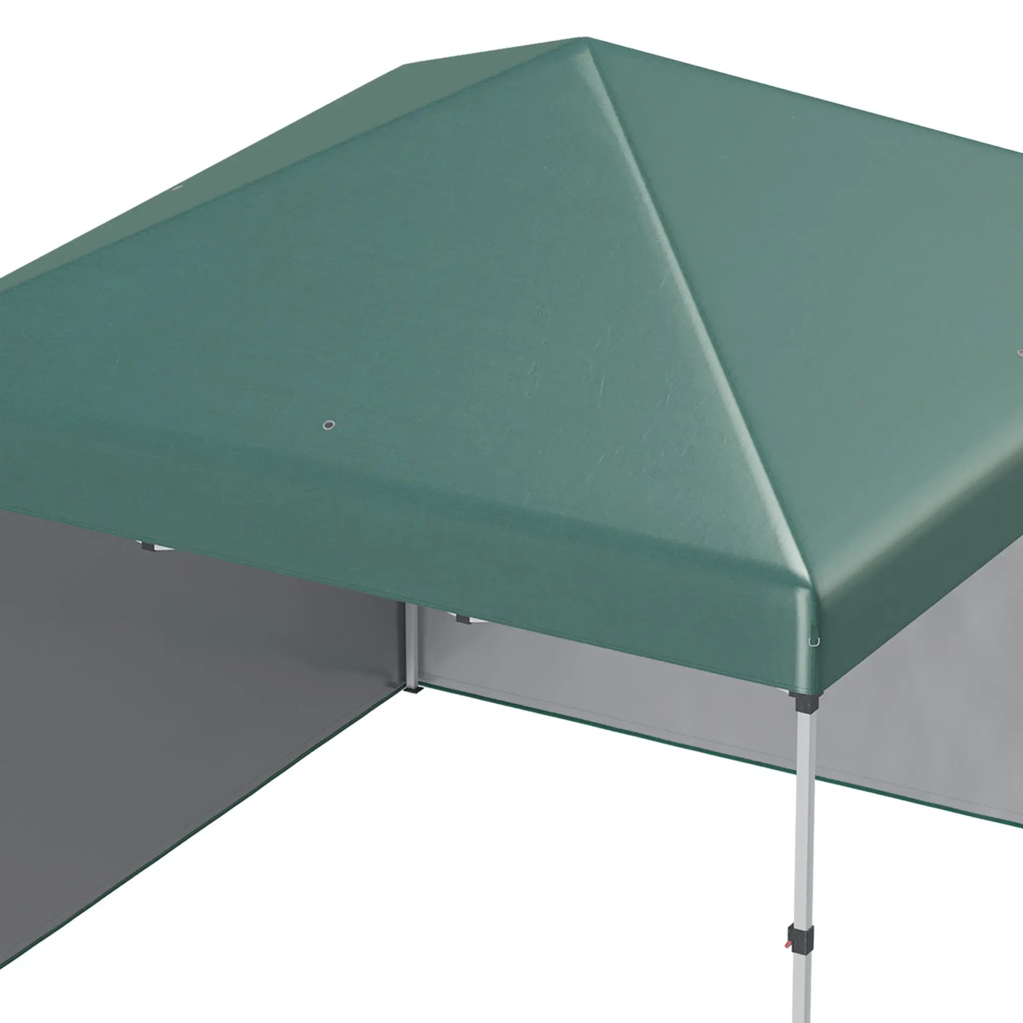 Faltpavillon 3x3 m mit 2 Seitenwänden, UV-Schutz, Grün