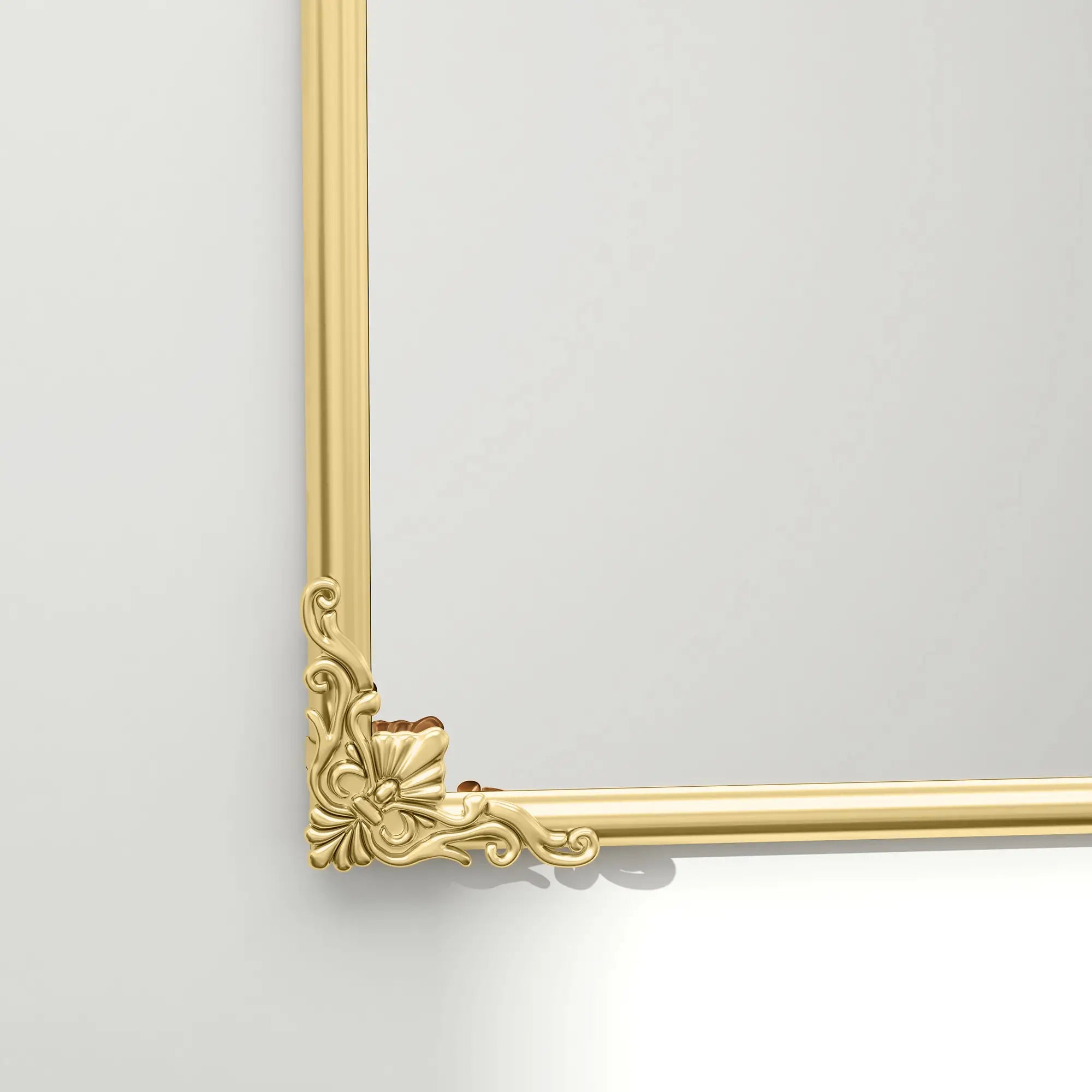 HOMCOM Wandspiegel Barockstil florale Deko abnehmbare Verzierungen