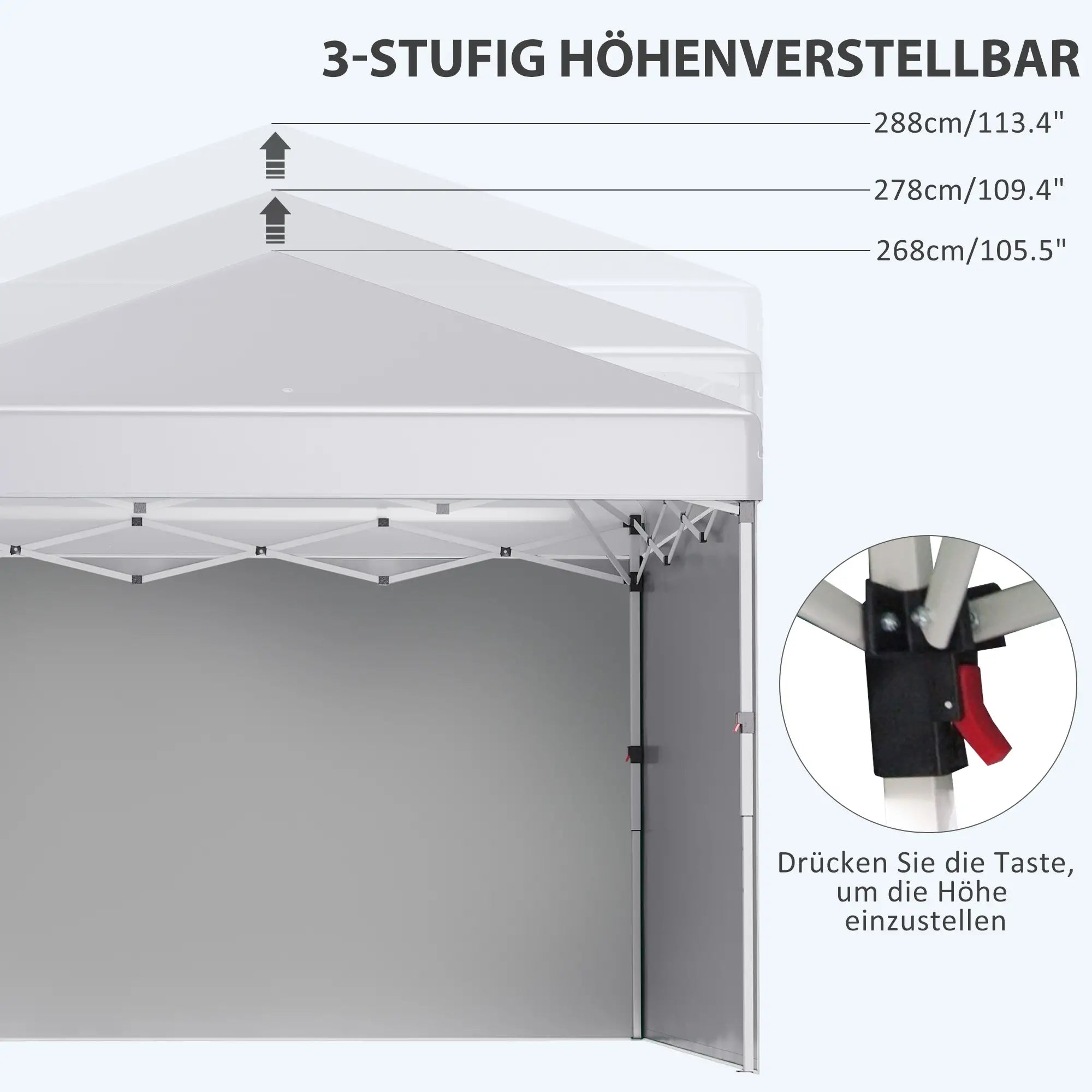 HOMCOM Pavillon-Sandsack Weiß