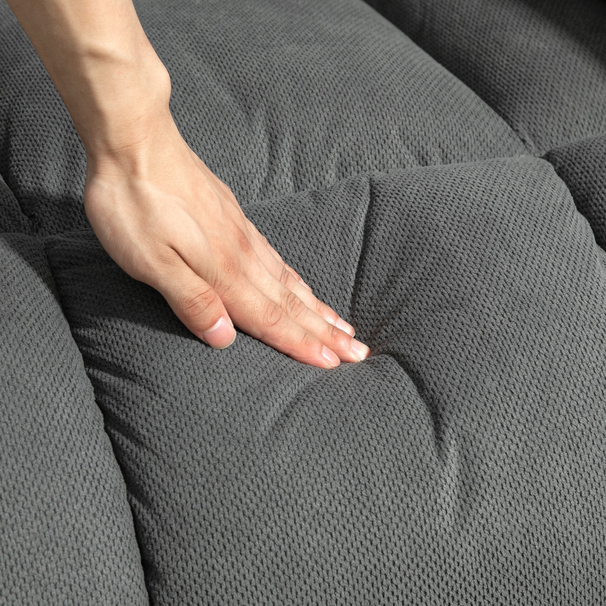 HOMCOM Fernsehsessel mit Massage- und Wärmefunktion, Elektrischer Aufsteh-Sessel, Fernbedienung, Seitentaschen, Grau