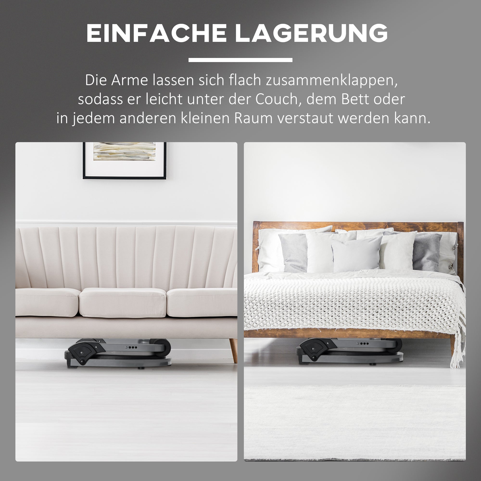 HOMCOM Bauchtrainer, multifunktional, 3 Widerstände, klappbar, leicht gebaut, Stahlrahmen, schwarz, 55 x 42 x 11-32cm