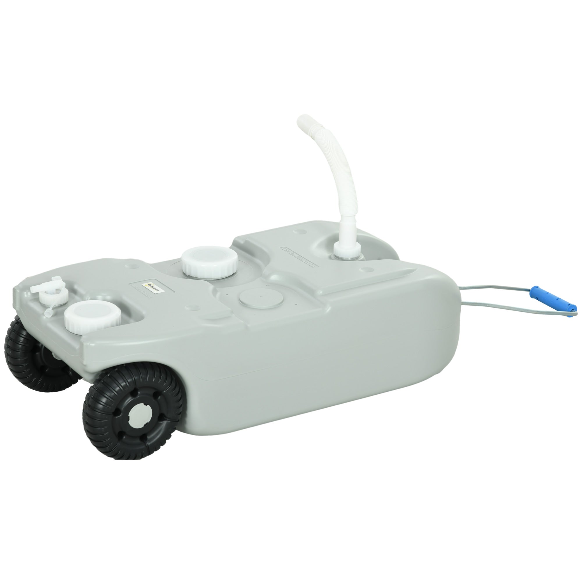 Outsunny Abwassertank Camping mit Rollen & schneller Entleerung