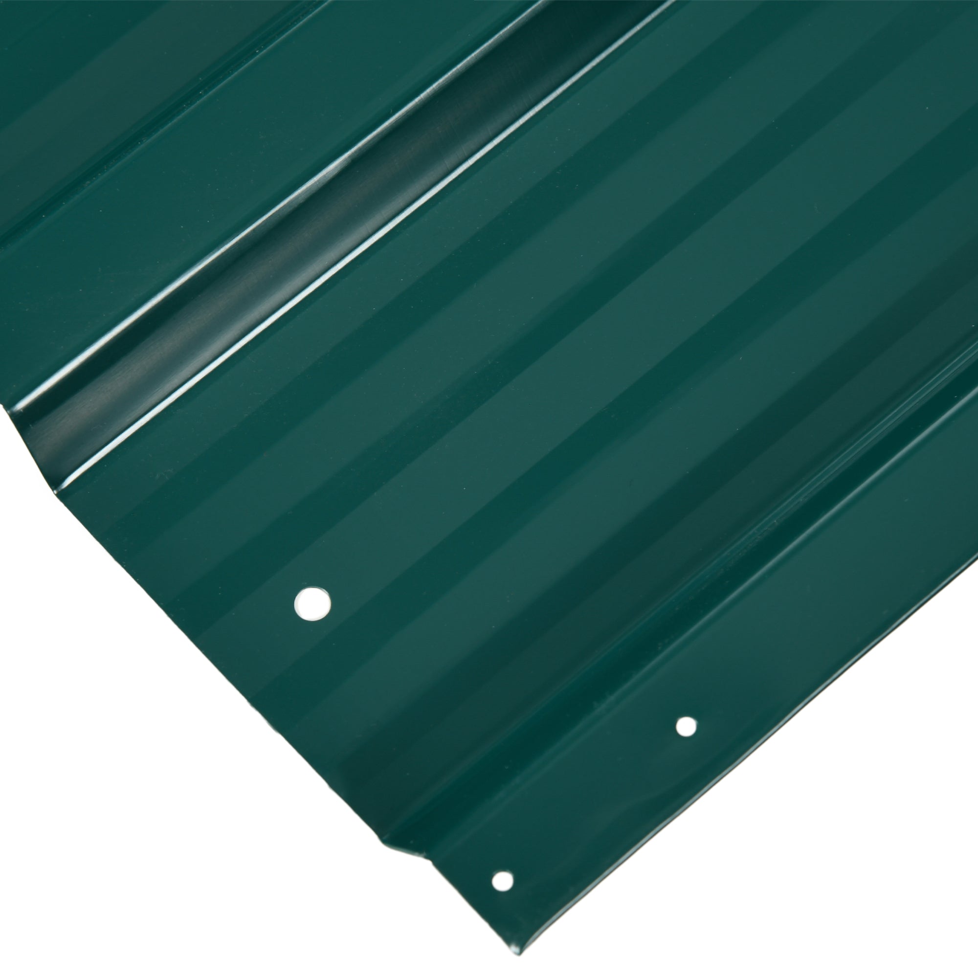 Outsunny 12 Stück Trapezblech 129x45cm 7m² Verzinkt Dachblech 0,25 mm Wetterfest Profilblech Grün