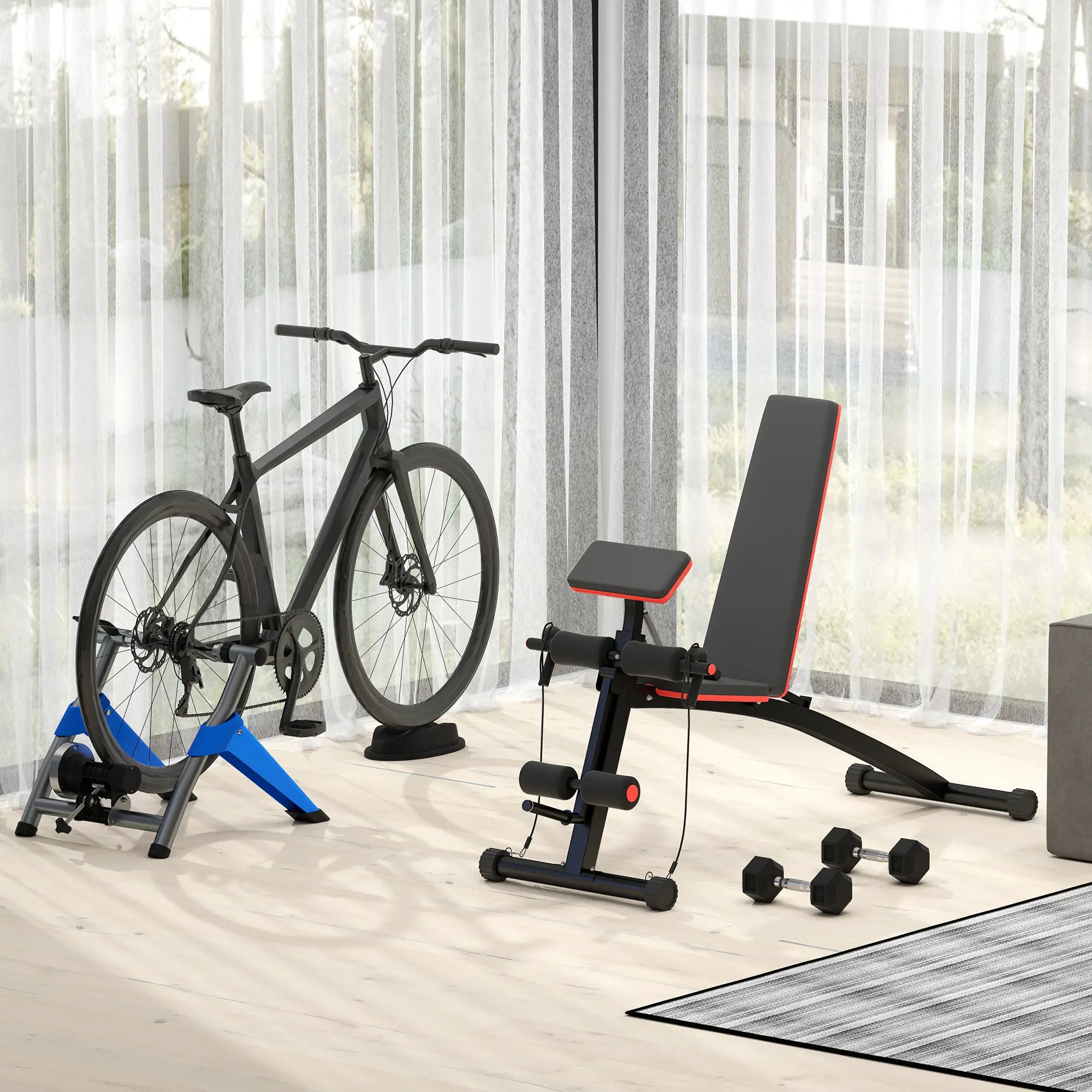 Banc de musculation HOMCOM – Station de musculation multifonctionnelle