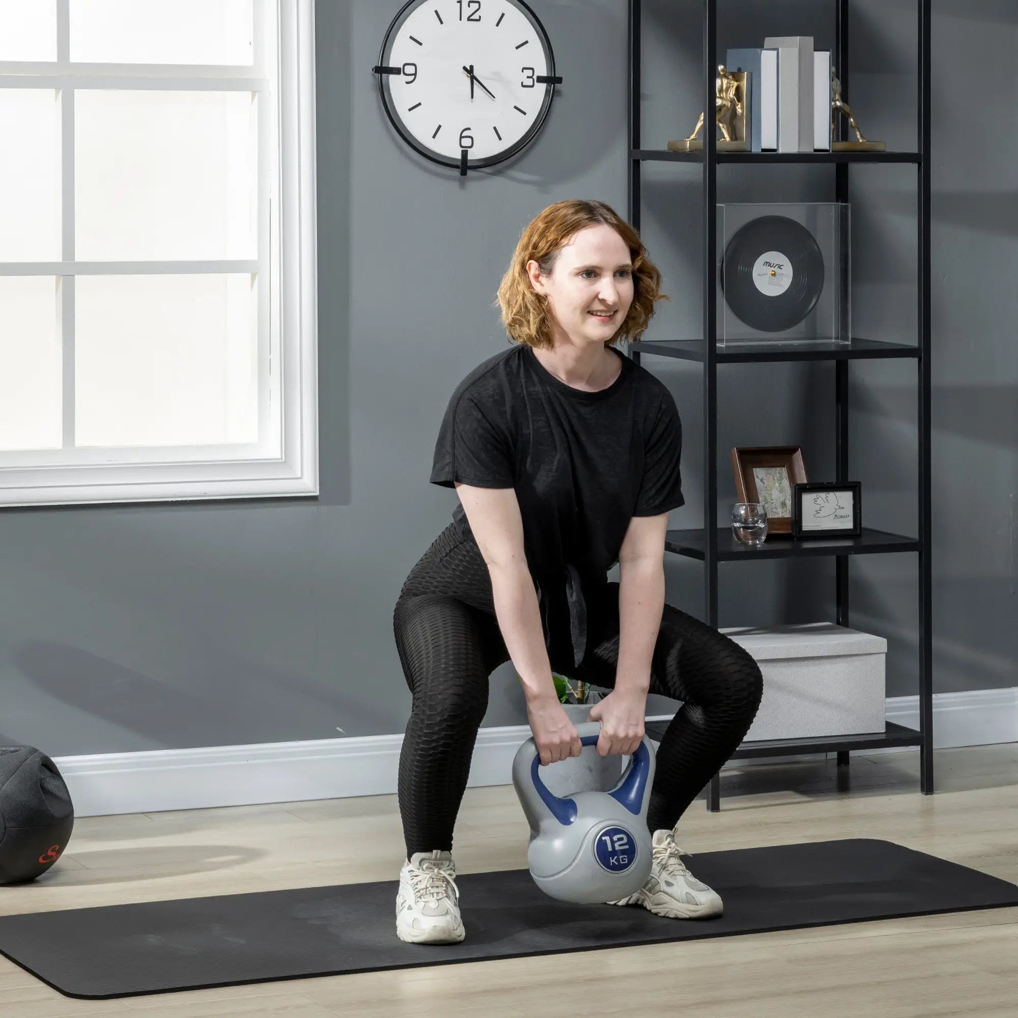 SPORTNOW Kugelhantel Kettlebell effektives Training bodenschonend