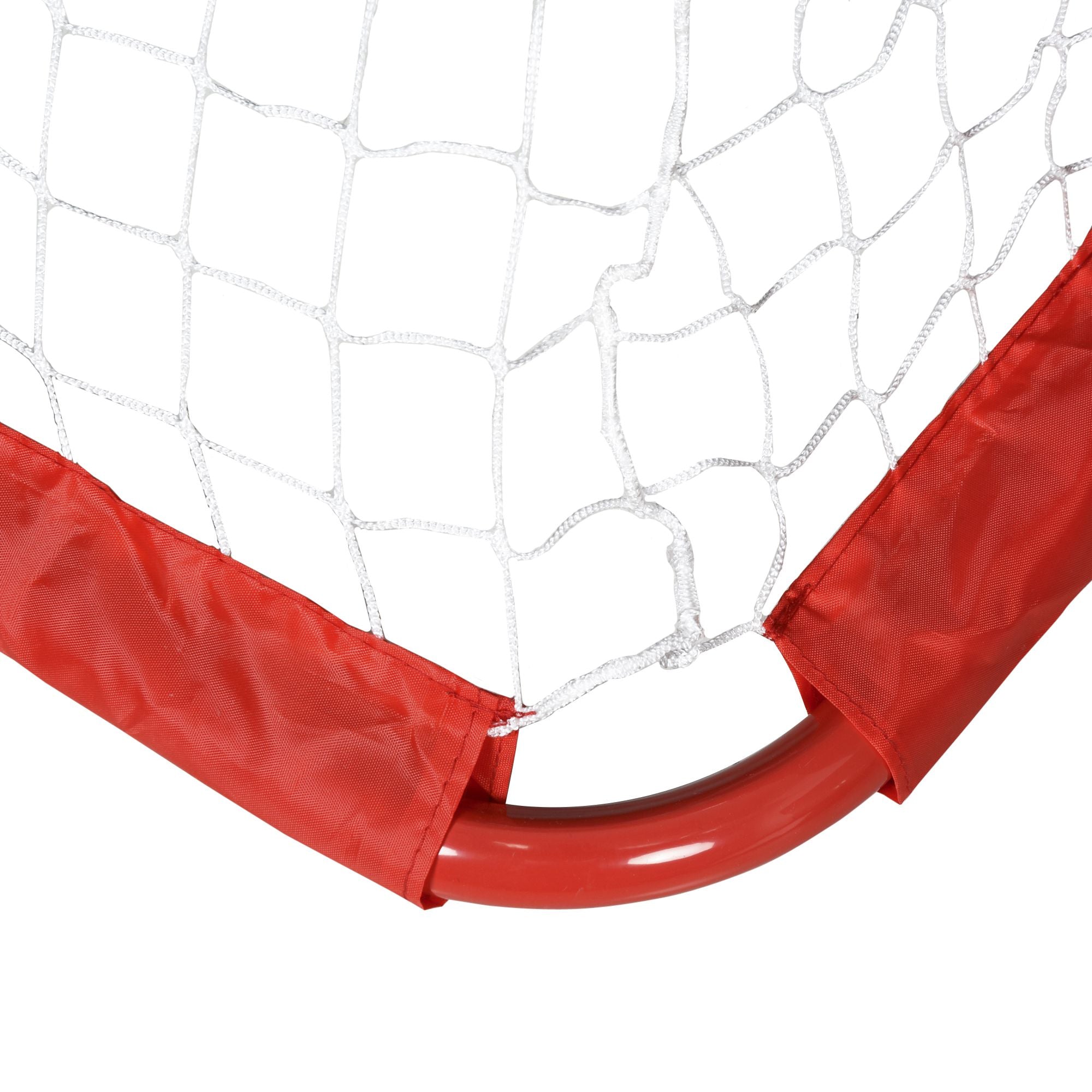 HOMCOM Fußballtor-Set, 2 klappbare Minitore, Metallrahmen, inkl. Werkzeug, 90 x 36 x 60 cm, Rot
