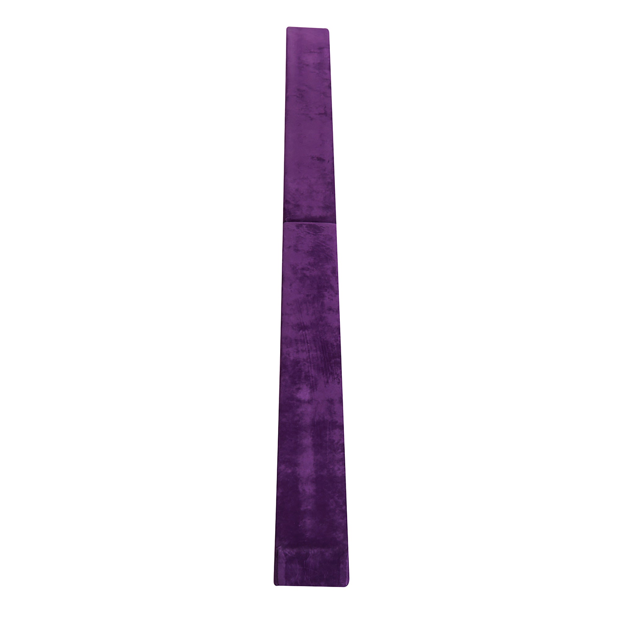 HOMCOM Faltbarer Schwebebalken, rutschfest, Wildlederbezug, robustes Holz, 210 x 10 x 6,5 cm, Violett