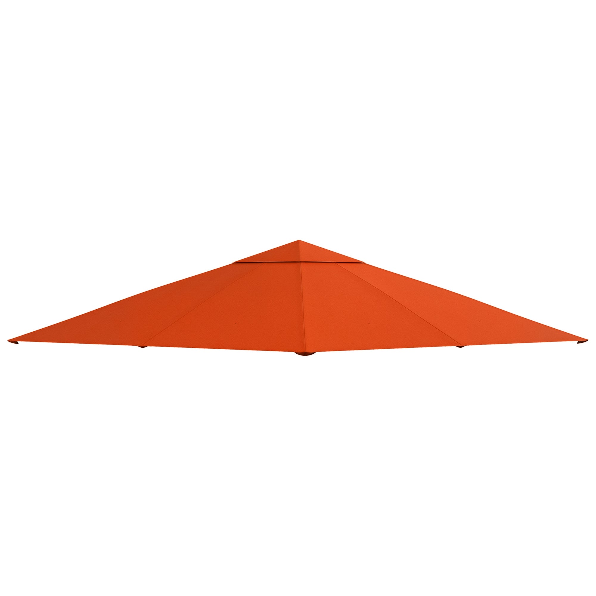 Outsunny Ersatzdach für Gartenpavillon, Polyester, 2,98 x 2,95 m, Orange