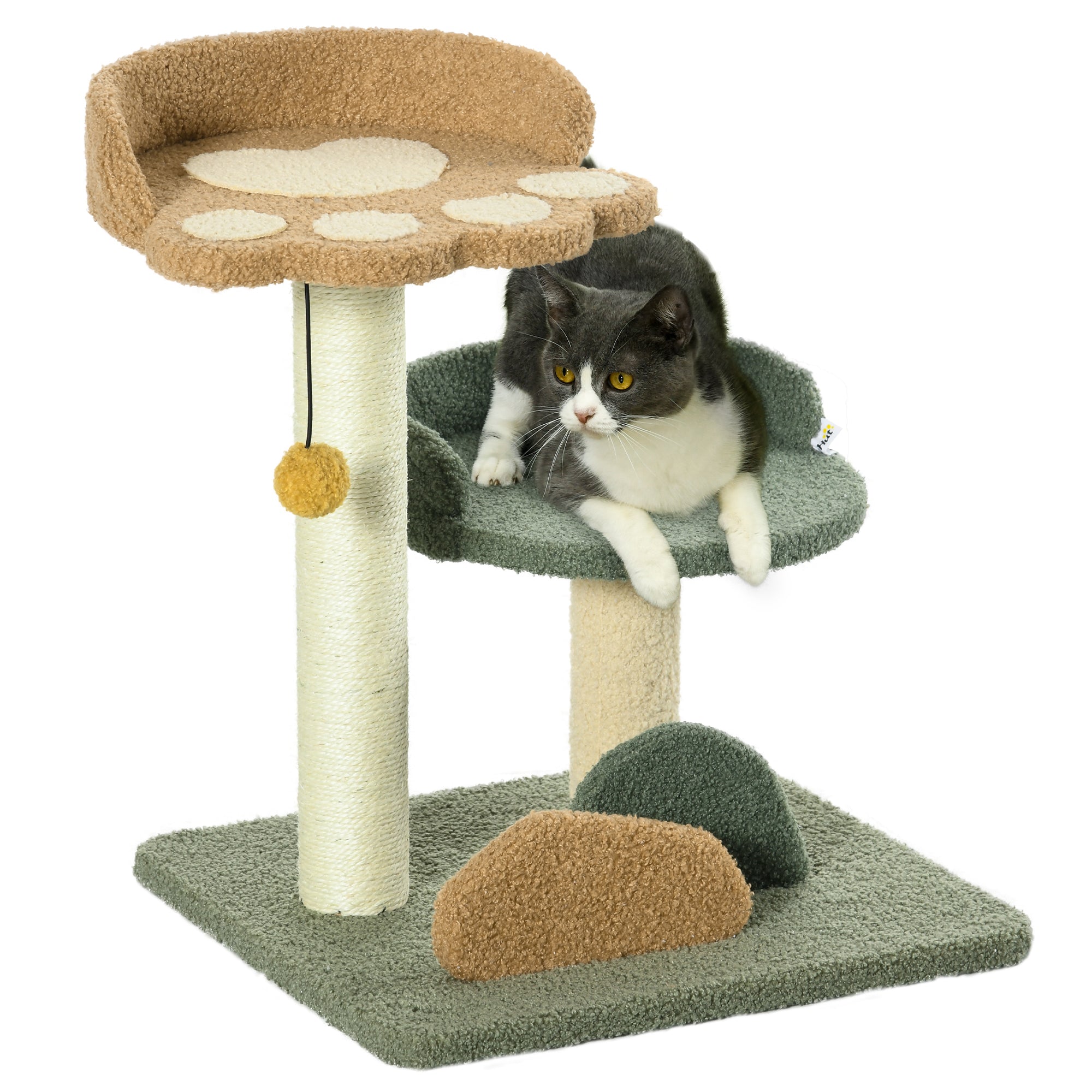 Arbre à chat PawHut, facile à déplacer