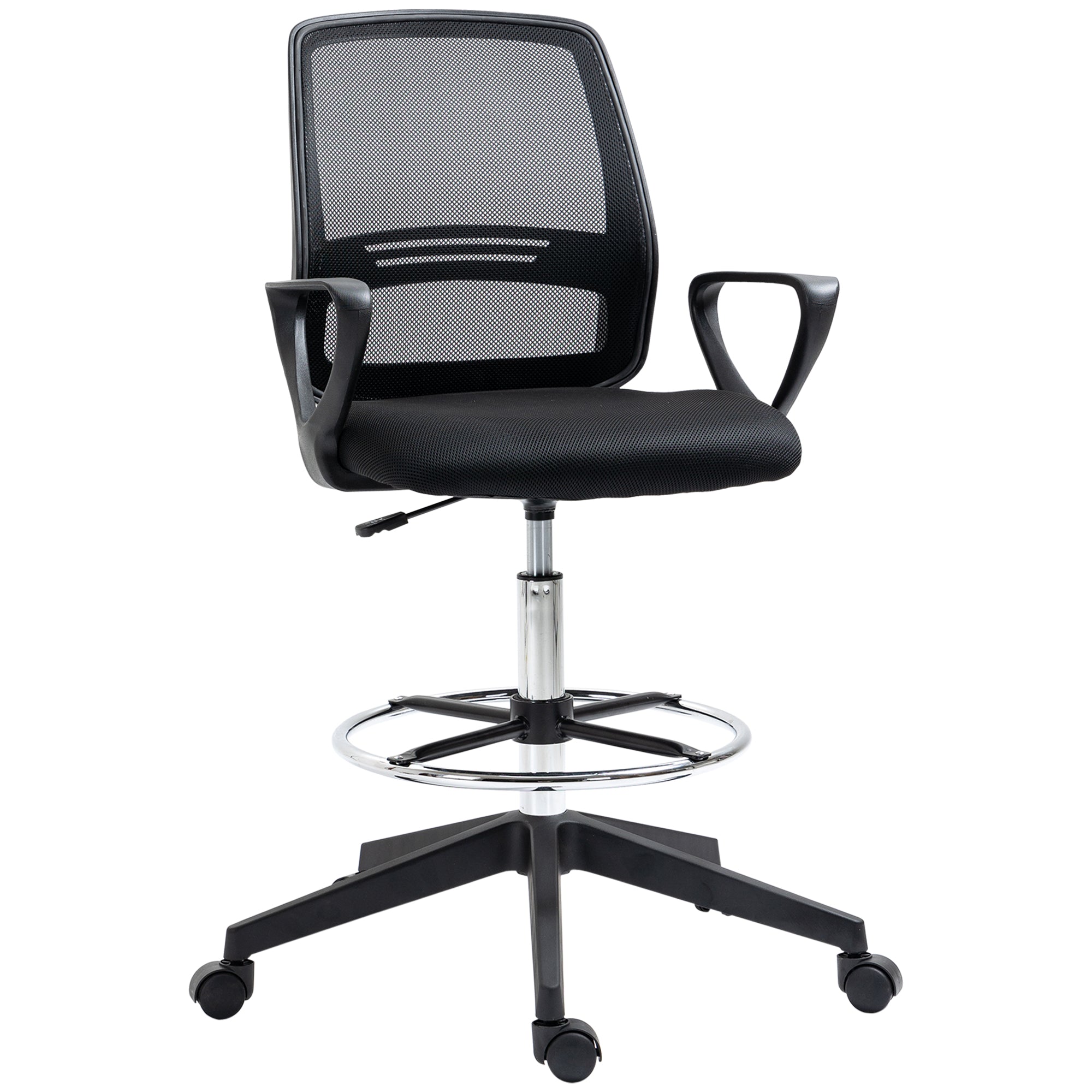Vinsetto Bürostuhl höhenverstellbar mit Fußstütze ergonomisch