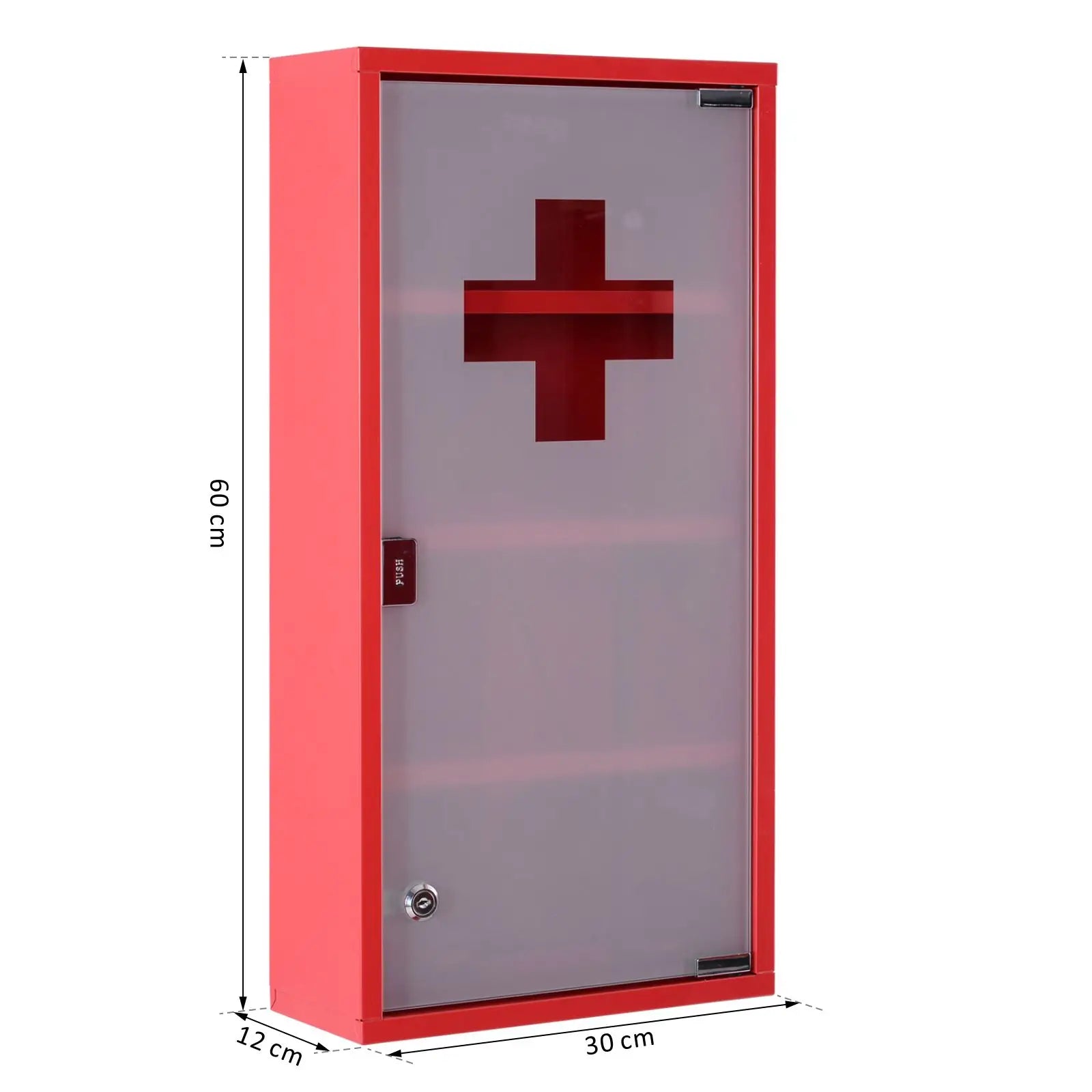 HOMCOM First Aid Cabinet – Medicine Cabinet