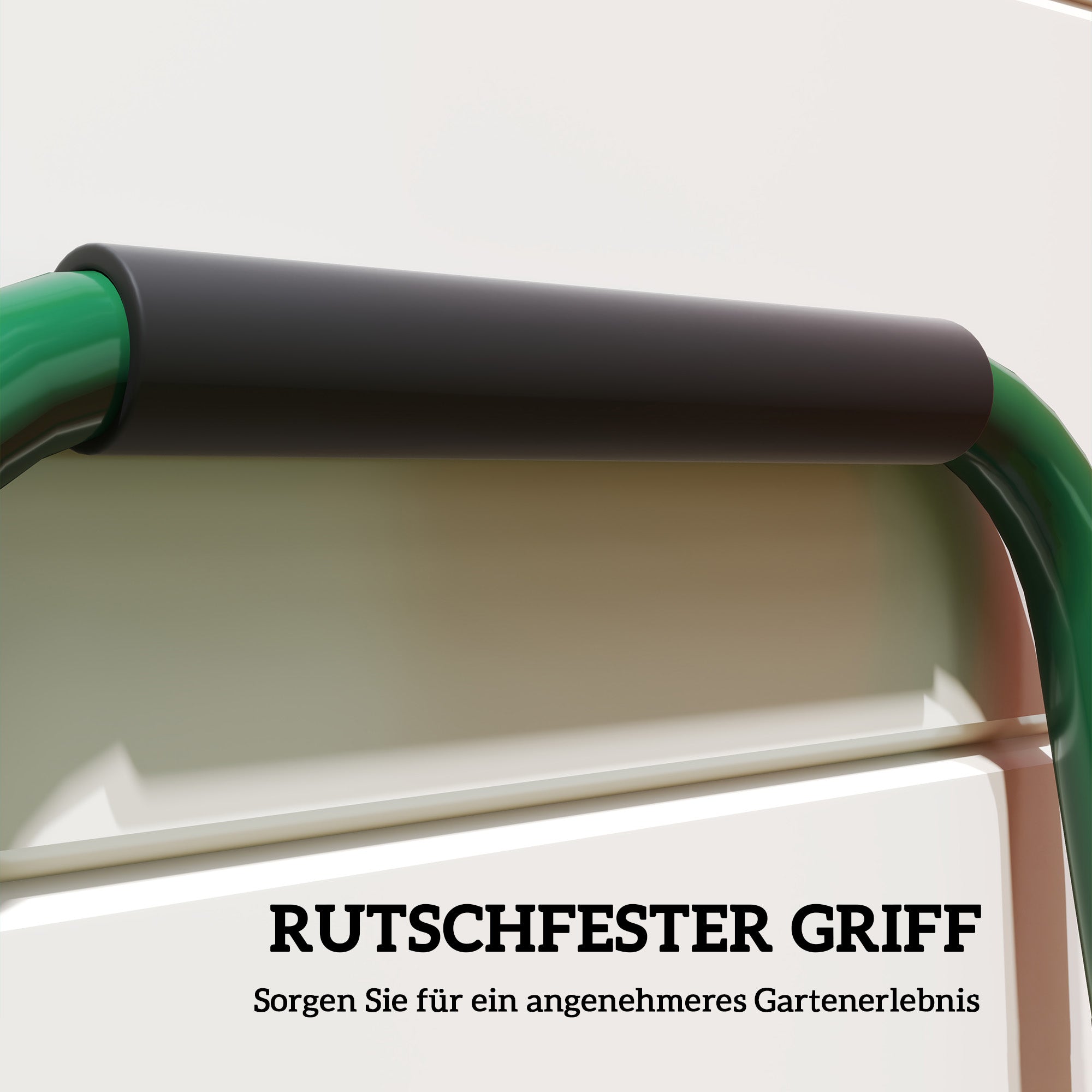 Outsunny Rasenlüfter Aerifizierer für Rasen 30cm Breite Manuell Rasenbelüfter mit rutschfest Griff für Garten Höfe Dunkelgrün
